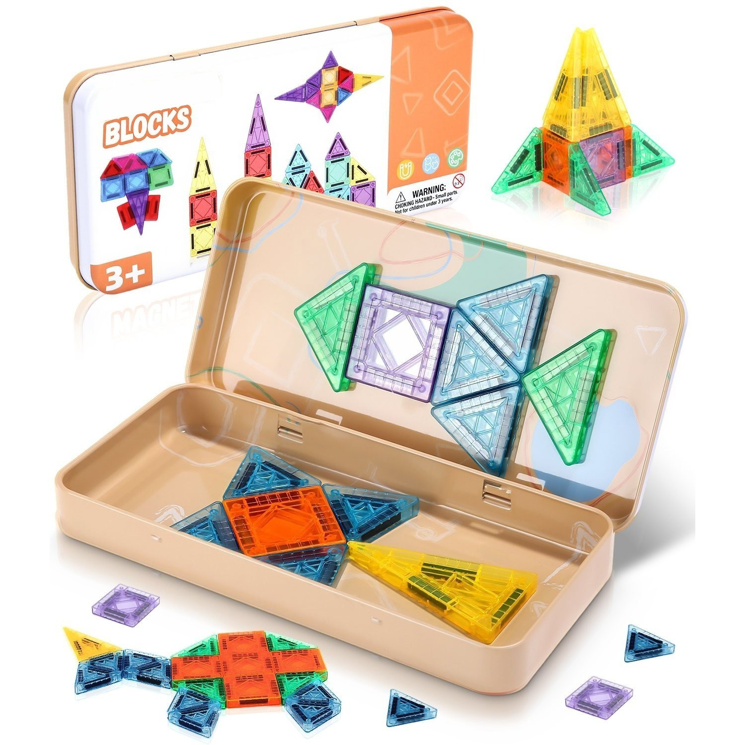 E-shop Mini-Bausteine, 32-teiliges Set, Spielbausteine für Kinder, im Auto, Flugzeug, Zug, Restaurant oder auf Reisen
