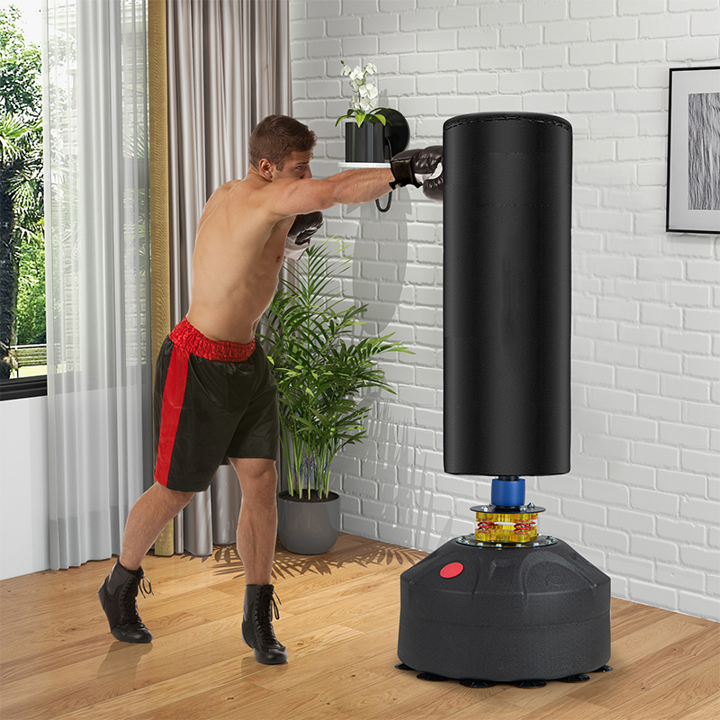 Free Standing Punch Bag With Boxing Gloves 173cm-90kg, Heavy Boxing Bag With Suction Base