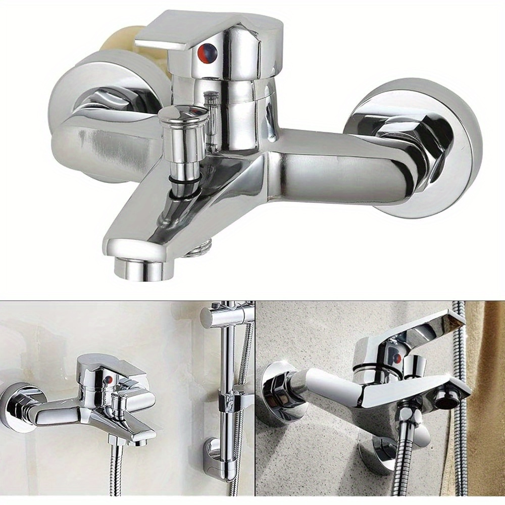 Wall-mounted Bathtub Faucet With Single Lever Mixer – Modern Shower Faucet Solution For Bathrooms