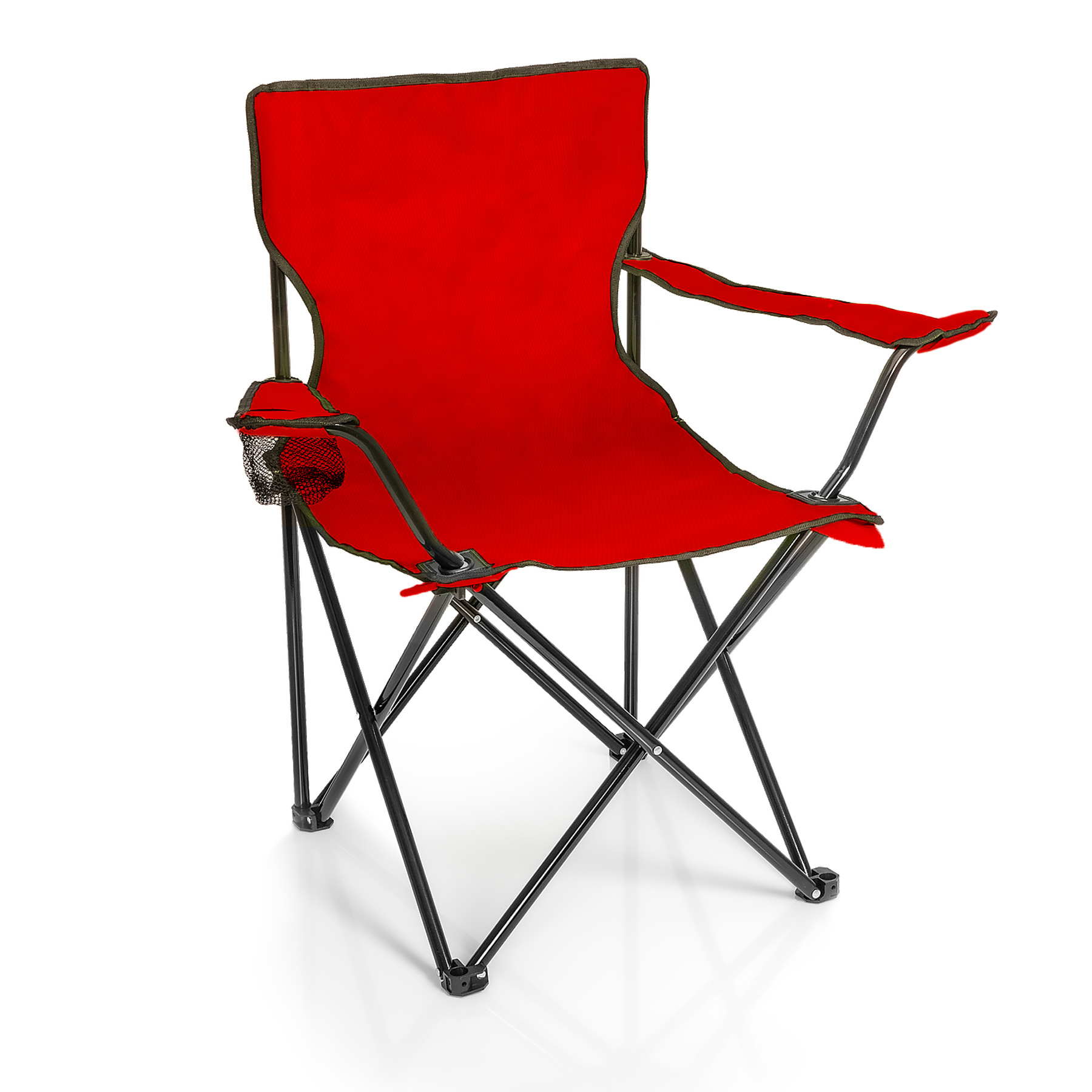 Bigdean Folding Chair Rot Camping Chair Angler Chair With Cup Holder & Carry Bag - Angler's Chair Foldable - Folding Garden Chair Relaxation Chair Angler's Chair Foldable