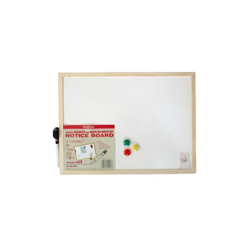 TEMU Magnetic Whiteboard Notice Board With Dry Erase Surface & Accessories Office