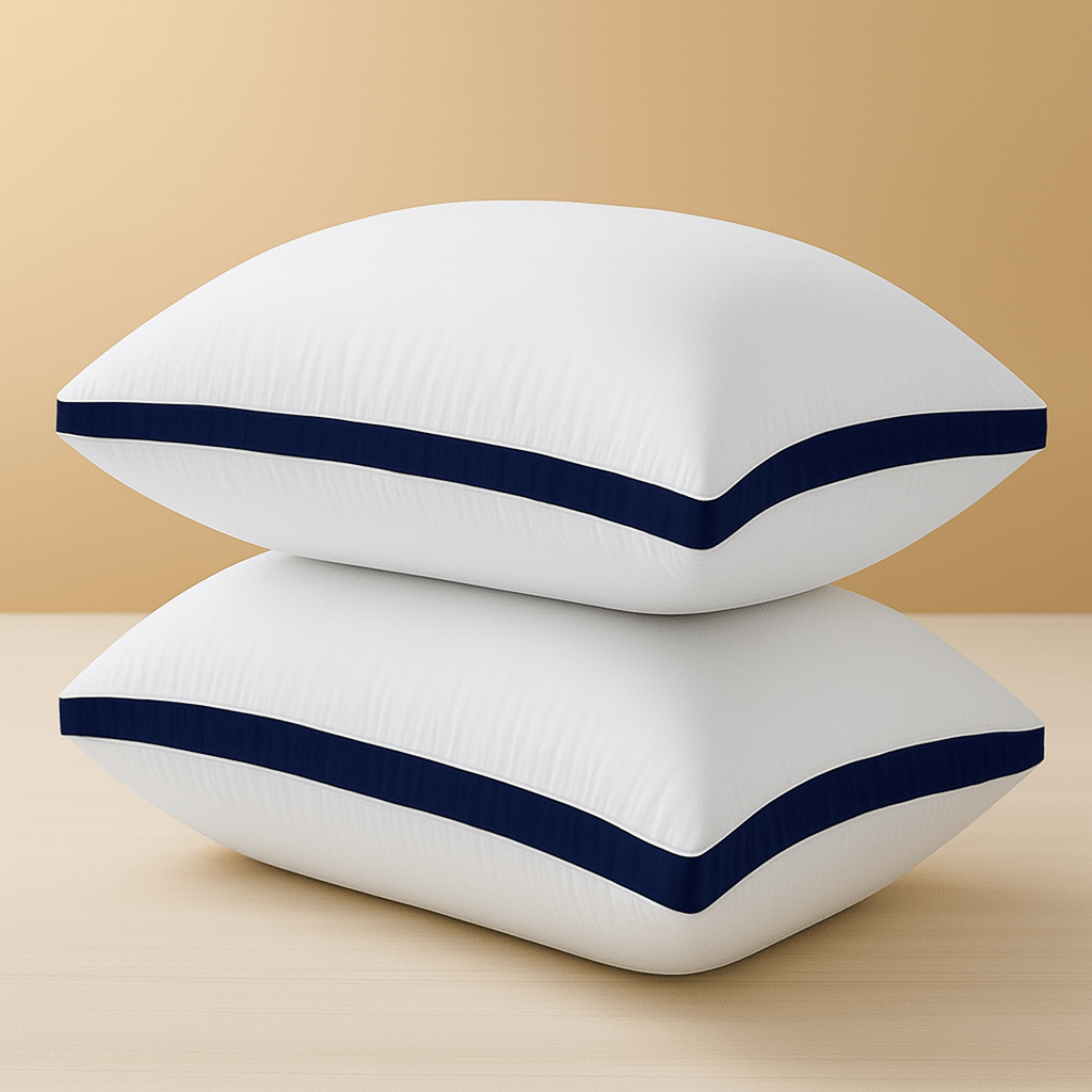 4 Pack Hotel Pillows Extra Deep Filled Bounce Back Premium Firm Neck & Shoulder Support 50x75cm Soft Luxury Breathable Heavy Filling Pillow for Side, Back, Stomach Sleepers Bed Pillow for Sleeping 2 Pack
