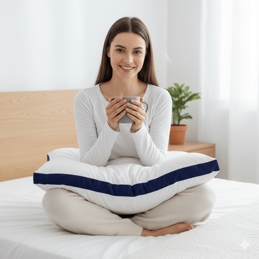 4 Pack Hotel Pillows Extra Deep Filled Bounce Back Premium Firm Neck & Shoulder Support 50x75cm Soft Luxury Breathable Heavy Filling Pillow for Side, Back, Stomach Sleepers Bed Pillow for Sleeping 2 Pack