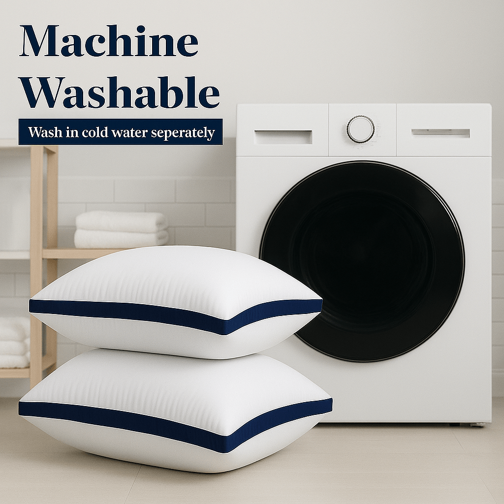 4 Pack Hotel Pillows Extra Deep Filled Bounce Back Premium Firm Neck & Shoulder Support 50x75cm Soft Luxury Breathable Heavy Filling Pillow for Side, Back, Stomach Sleepers Bed Pillow for Sleeping 2 Pack