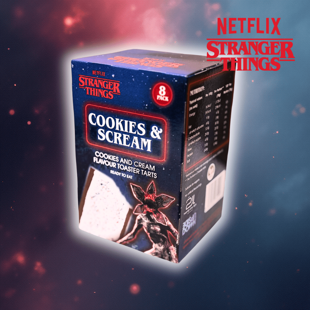 E-shop Stranger Things Toaster Tarts mit Kekse-und-Sahne-Geschmack (8er-Pack)