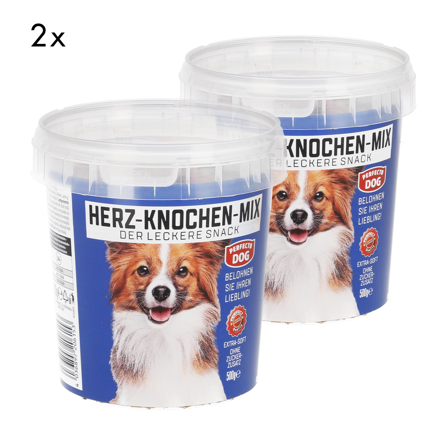 E-shop Hundesnack Herz & Knochen Mix – Extra weich & ohne Zuckerzusatz – Perfekte Belohnung für Hunde