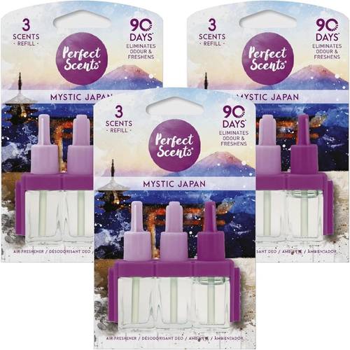 plug in air freshener refill 20ml mystical japan compatible with 3volutions pack of 3