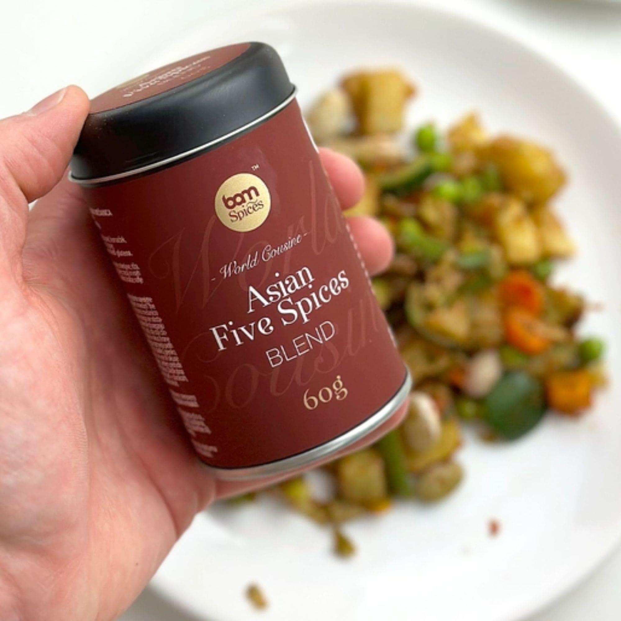 E-shop BAM 60 g Echtes asiatisches Fünf-Gewürze-Mischung + Premium Aromatische Gewürzmischung mit Sternanis, Nelken, Zimt, Fenchel & Sichuan-Pfeffer +