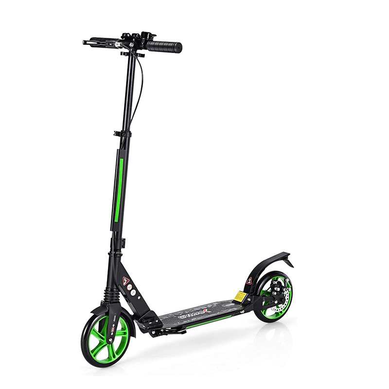 Foldable Scooter With Double Brake, Adjustable Handlebars (86.5-101 Cm), Shock Absorption System