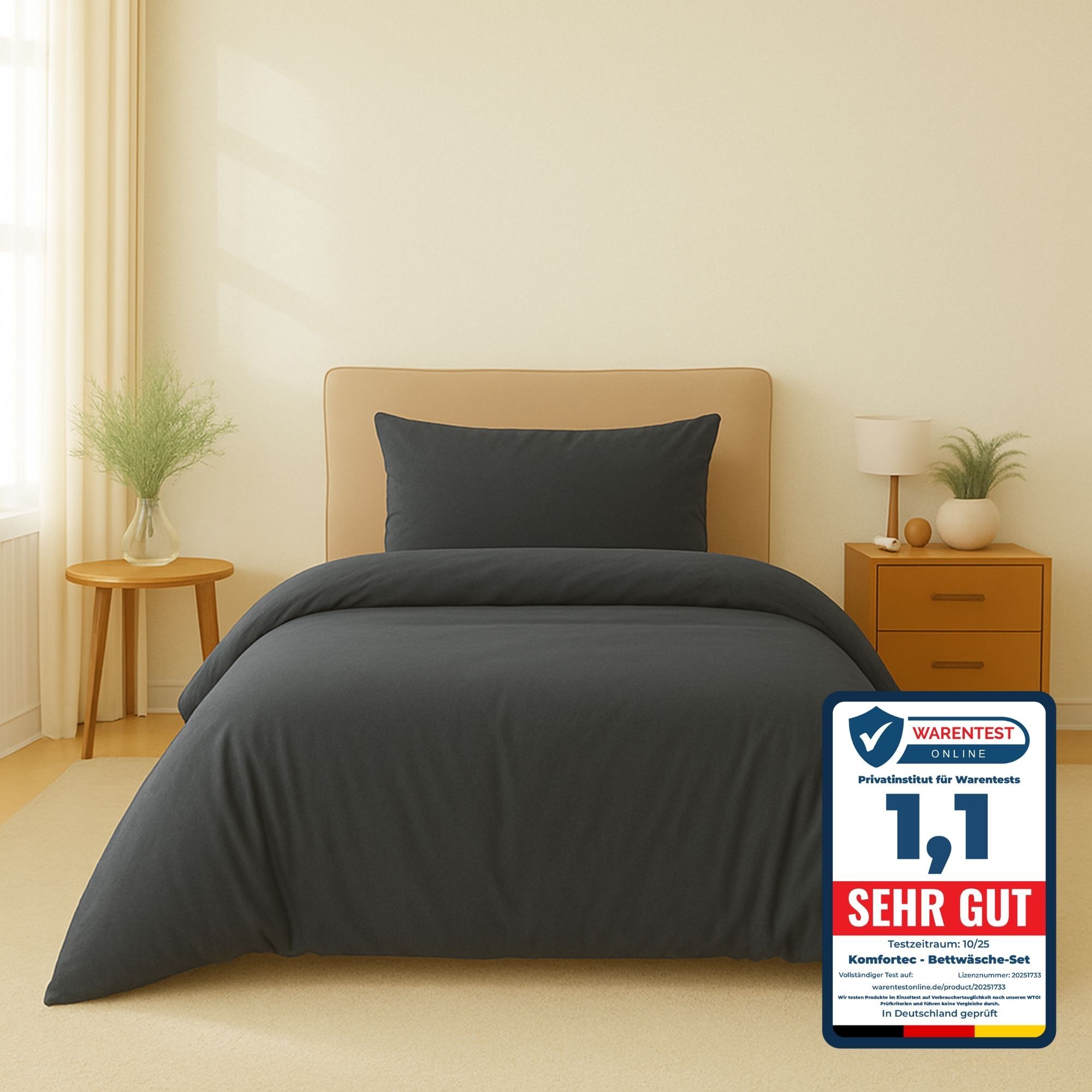 2-piece Microfiber Bedding Set – Super Soft & Breathable, Wrinkle-free, Usable All Year Round, Sizes From 135x200 To 220x240 Cm
