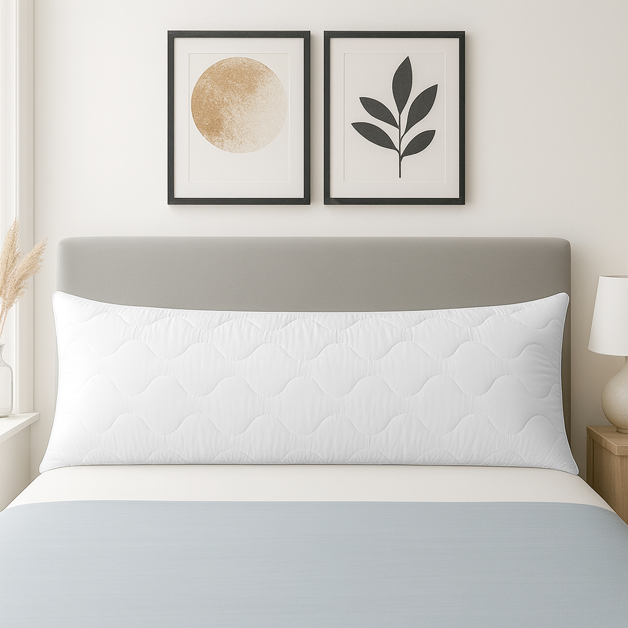 Side Sleeper Pillow 40×145 Cm – Long Body Pillow For Side Sleepers – Soft Body Pillow With Microfiber Filling – Washable Sleeping Pillow For Adults