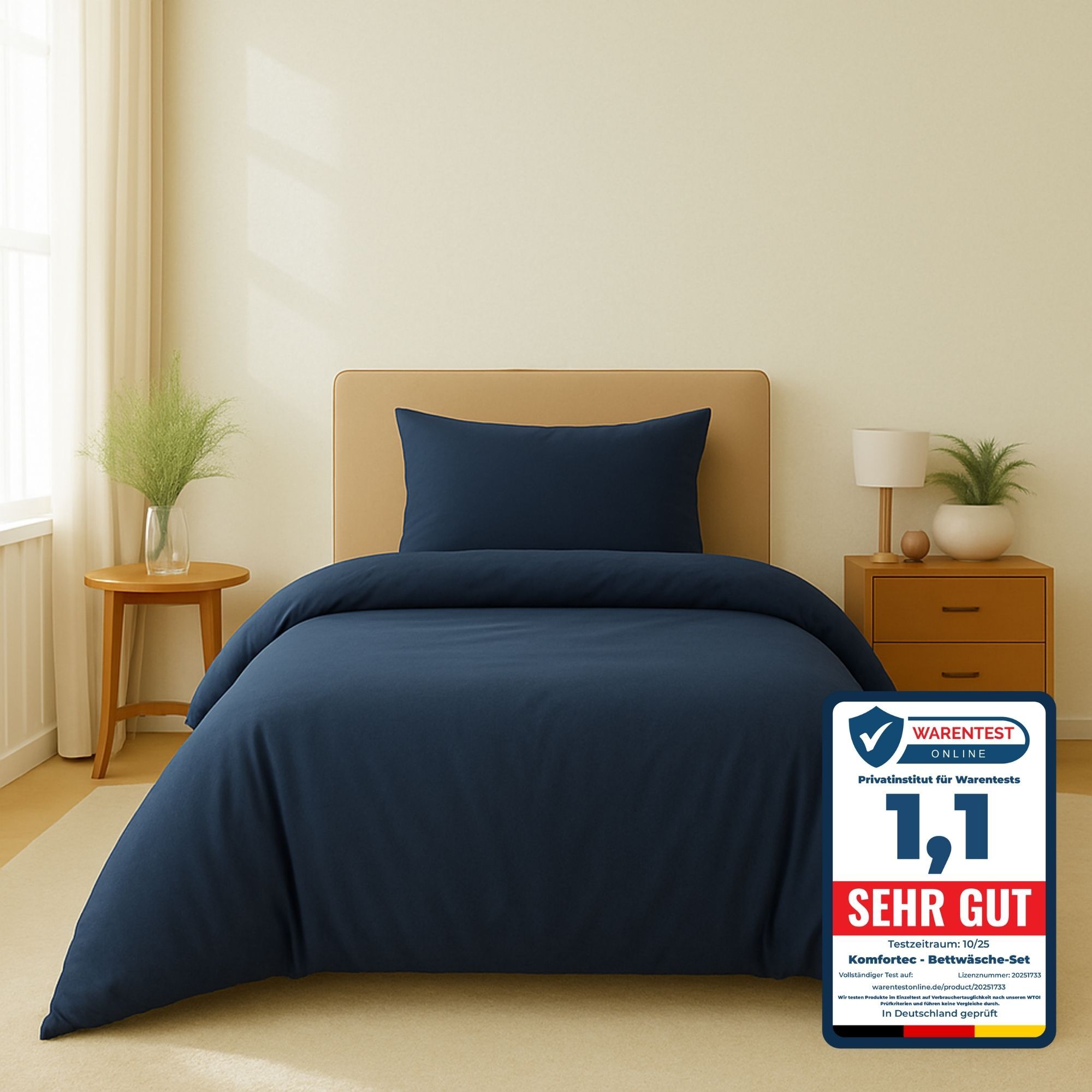 2-piece Microfiber Bedding Set – Super Soft & Breathable, Wrinkle-free, Usable All Year Round, Sizes From 135x200 To 220x240 Cm