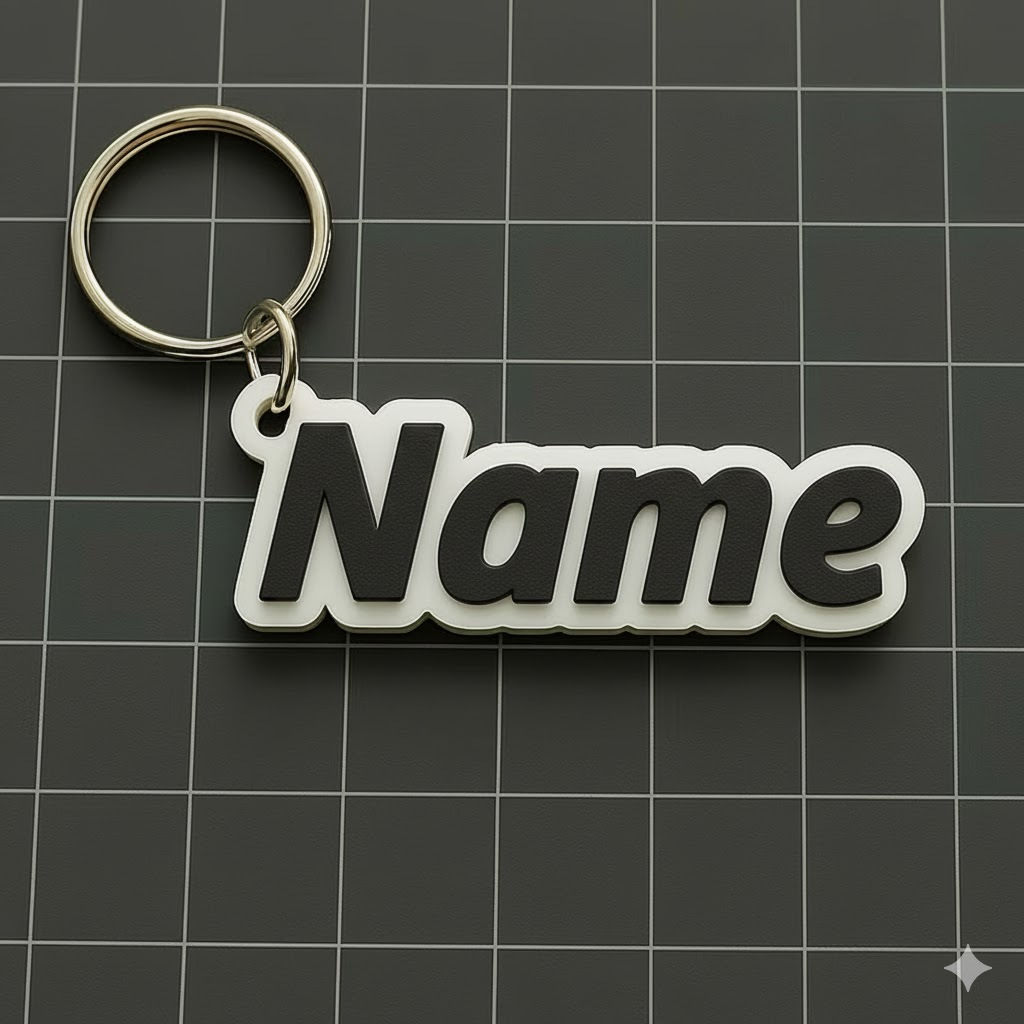 TEMU Portachiavi personalizzato con ed anello Portachiavi Personalizzato con �� Stampa 3D con Anello