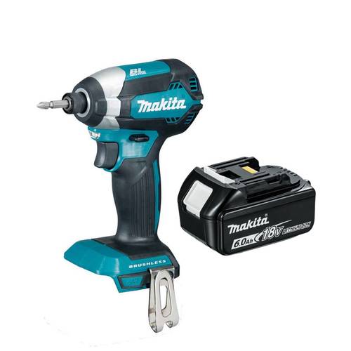 dtd153z 18v brushless compact impact driver 6 0ah bl1860 battery high torque 170 nm 1 4 hex led light