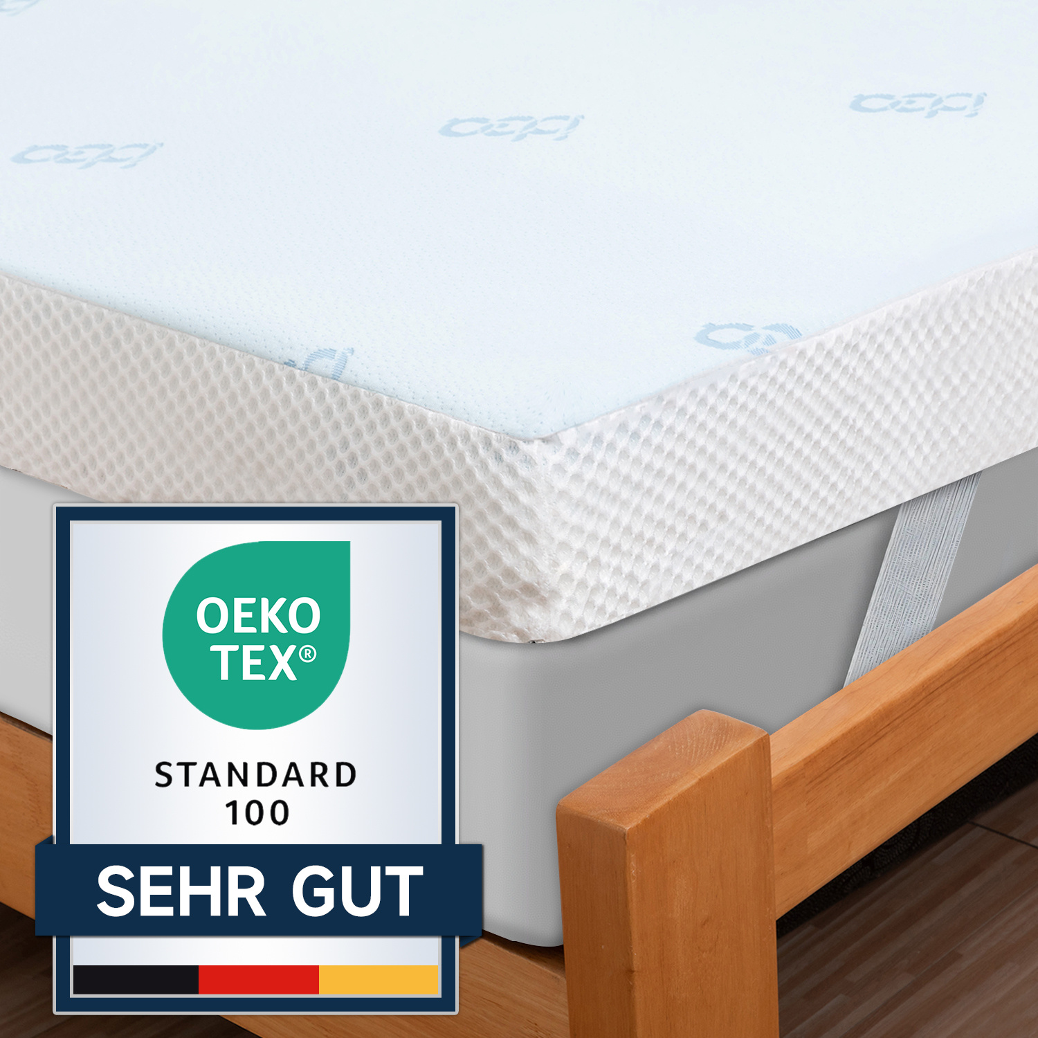 Topper 160x200cm, Gel Mattress Topper H3/h4 Made Of 7.5 Cm High Memory Made Of Bamboo Fibers, Comfortable Mattress Toppers 180x200 For Box Spring Bed And Uncomfortable Beds Sofa Bed