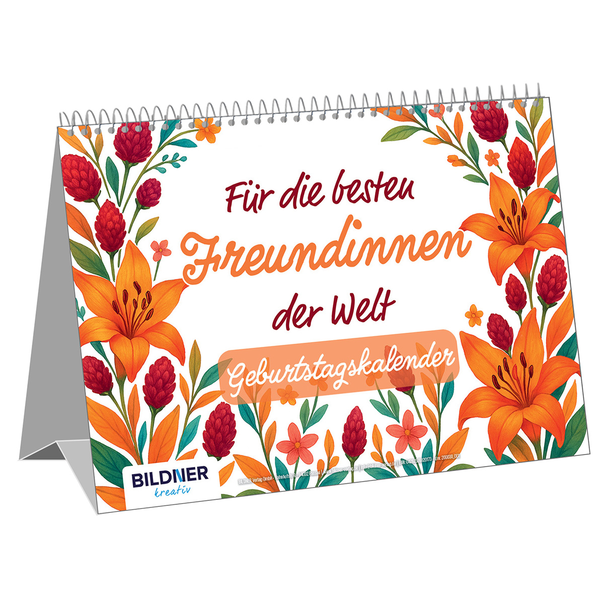 Image of For The In The World – The Birthday Calendar With Floral Designs & Humorous Quotes