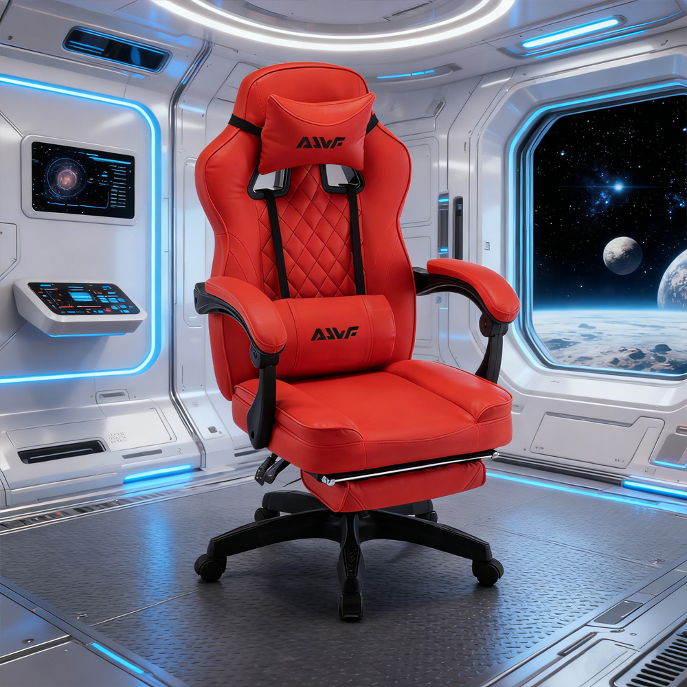 Ergonomische Gaming Stoel Video Gamer Stoel Computer Gaming Stoel Gamer Stoelen voor Volwassenen, Lendensteun Draaibaar In Hoogte Verstelbare Hoofdsteun Rugleuning