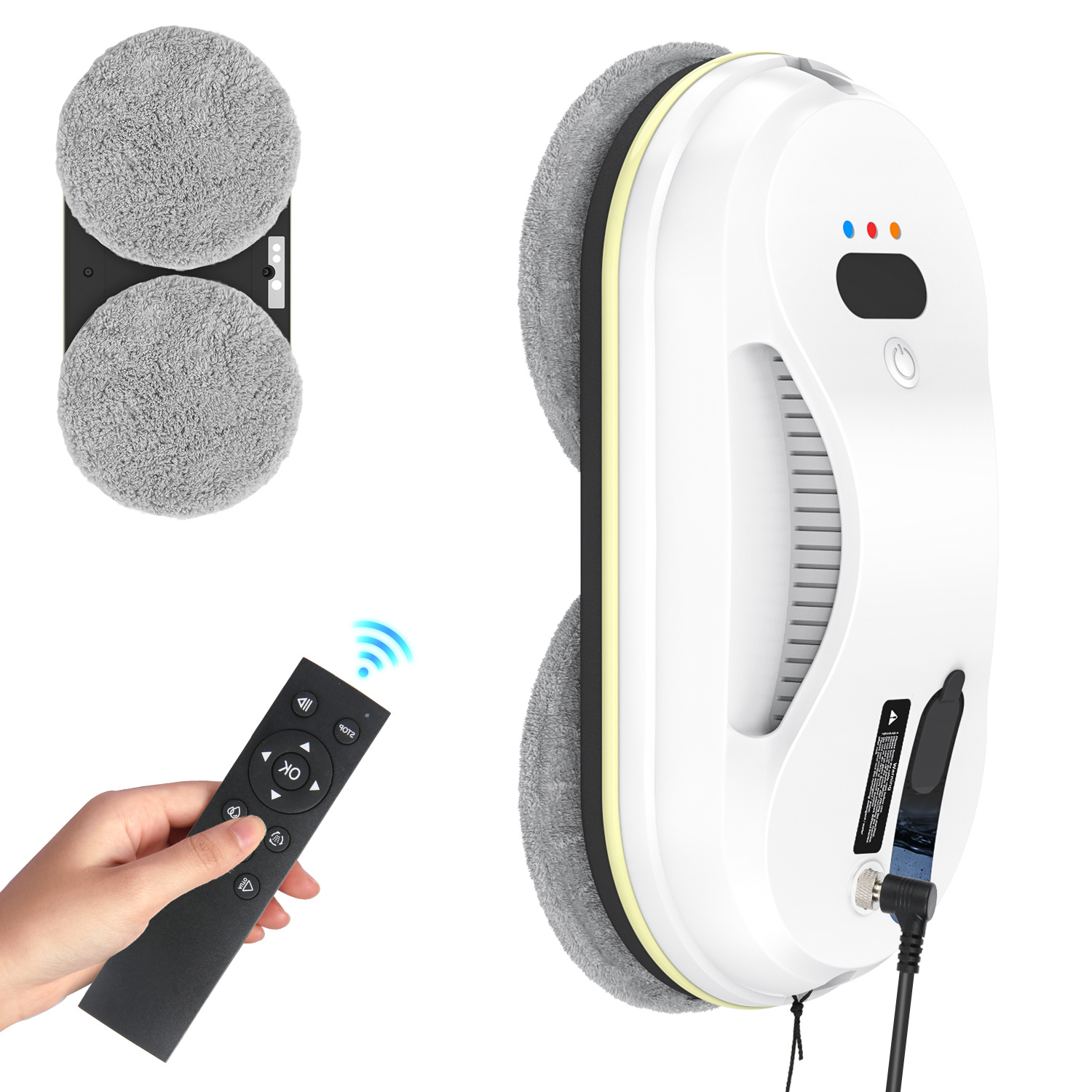 TEMU Window Cleaner Robot, Automatic Window Cleaning Robot With Water Spray, Electric Intelligent Robot Window Cleaner Glass Cleaning With Remote