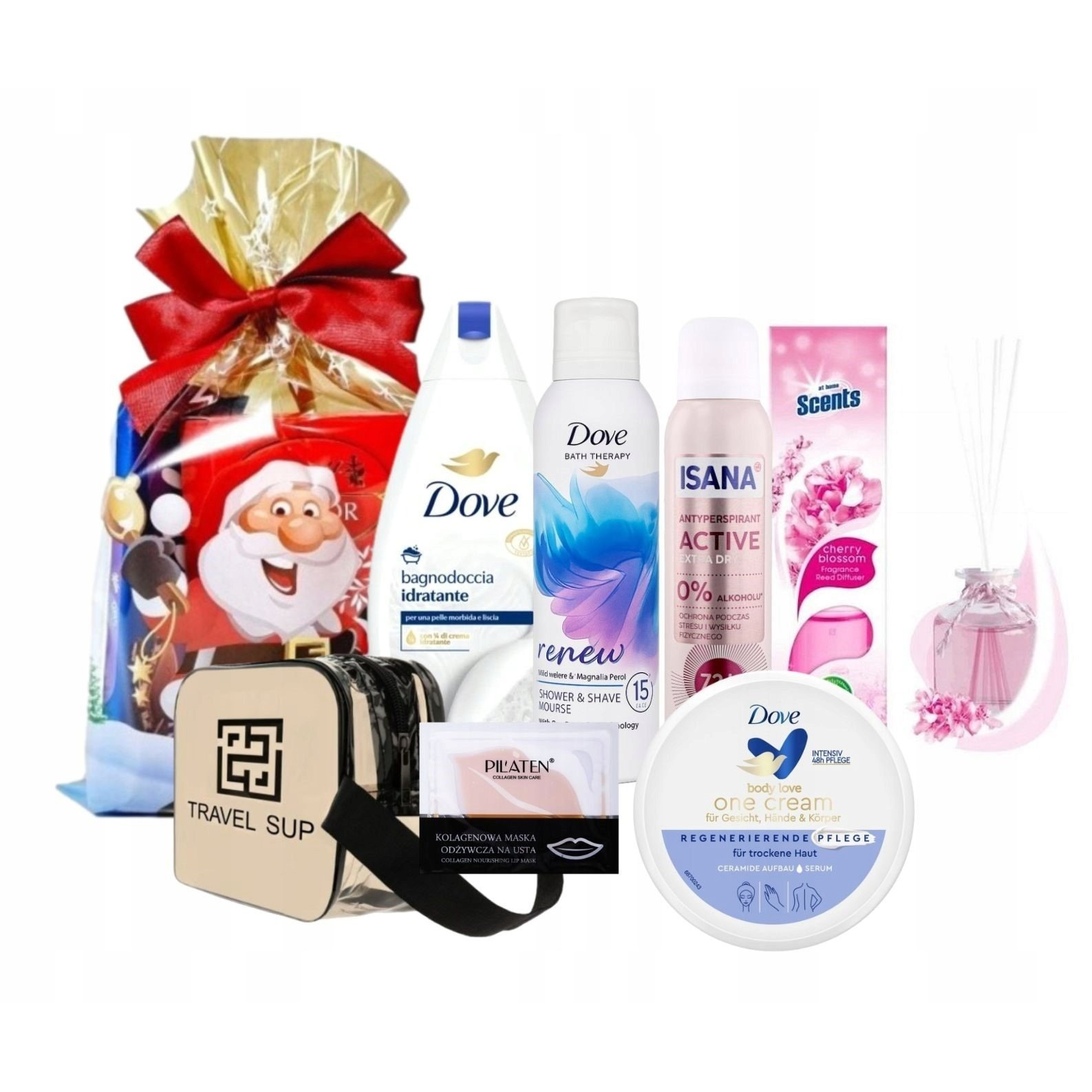 Image of Large Dove Gift Set With Cosmetic Bag, Holiday Gift For Her