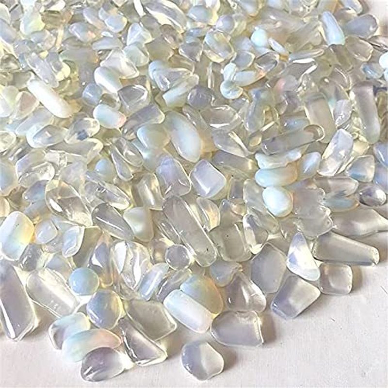 Perl Pearl Opal Gemstone Synthetic Gemstone Semi-precious Stone Jewelry Pearls Jewelry Stone 3mm ~ 5mm Drum Stone Chip S, Beads Gemstone 500pcs