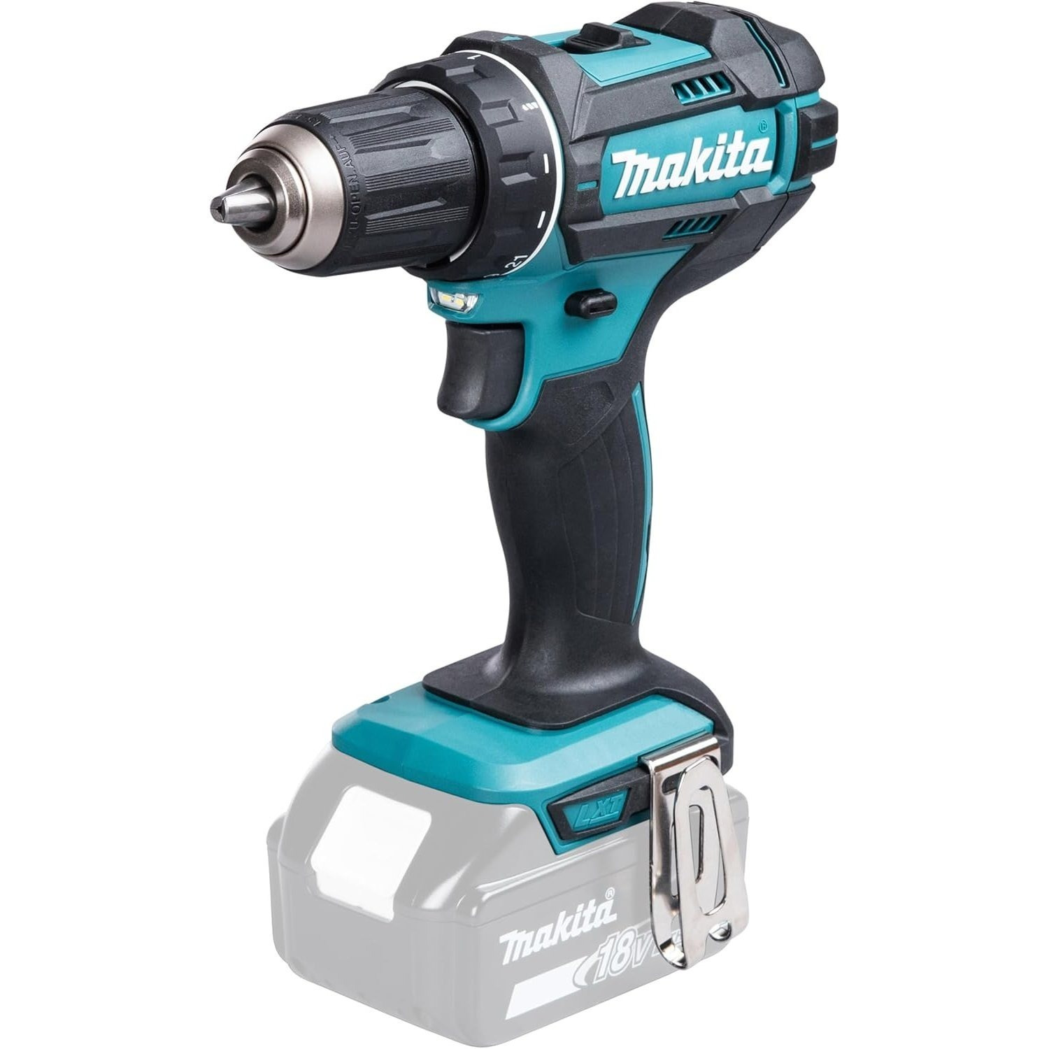 Image of Makita Ddf482z 18v Cordless Drill Driver – 2-speed Professional Drill With 62 Nm & Led Work Light