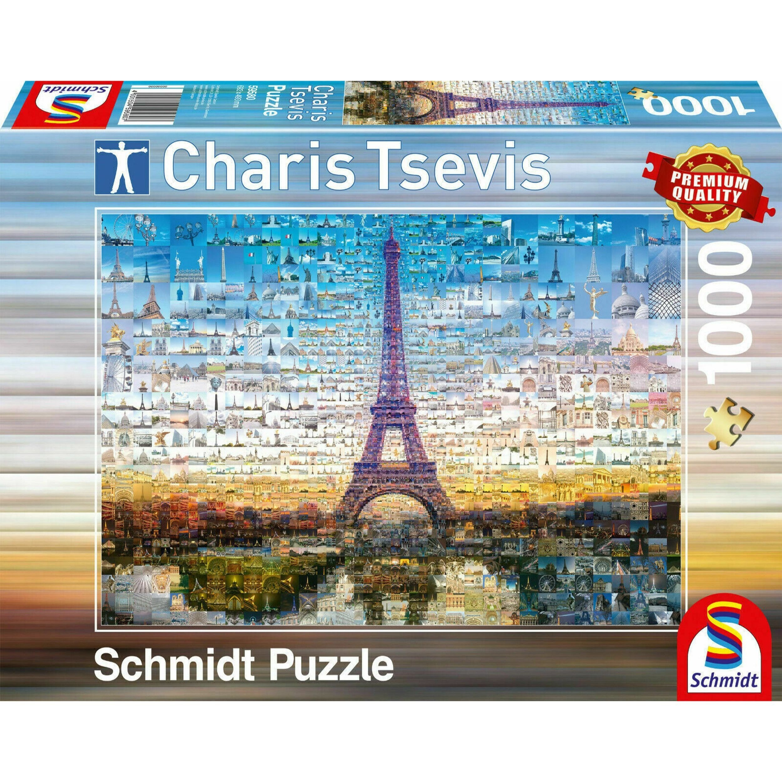 Paris Puzzle - 1000pcs, 69.3 X 49.3 Cm, By Tsevis For Demanding