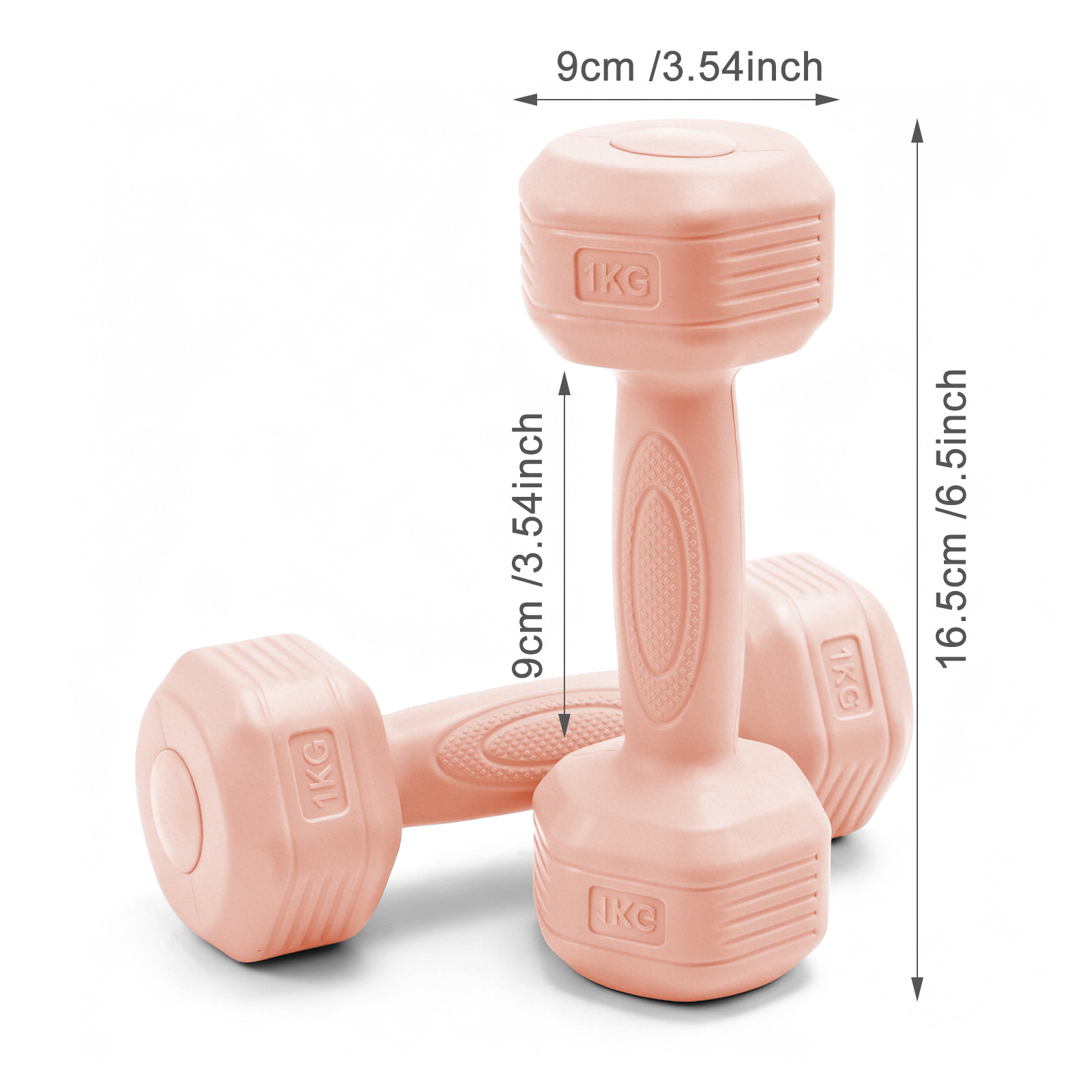 TEMU 2*1kg Dumbbells Set Dumbbells Strength Training Workout Fitness Fitness Workout Strength Training Lightweight Dumbbells Gear