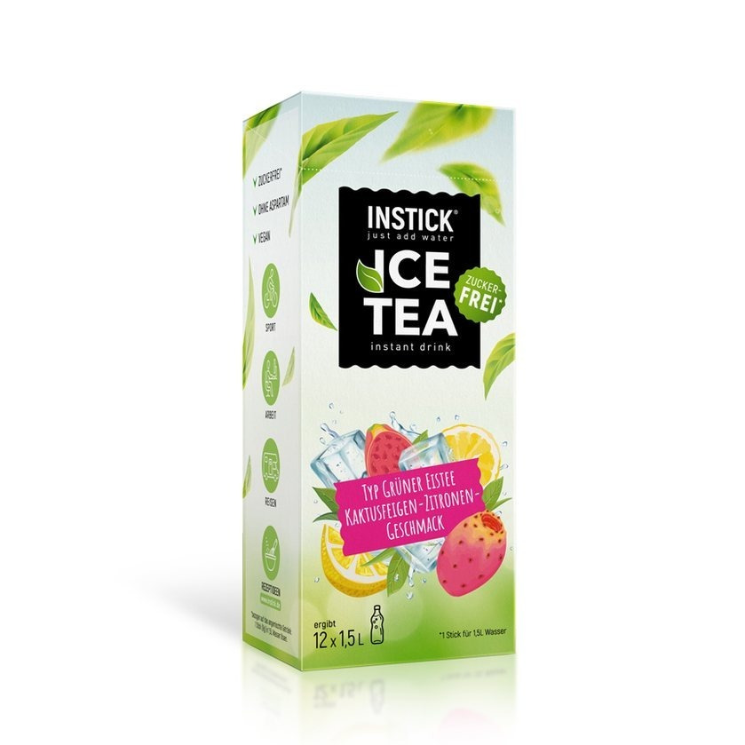 Instick Iced Tea Cactus Fig-lemon (green Tea Extract) For 12 X 1.5 L