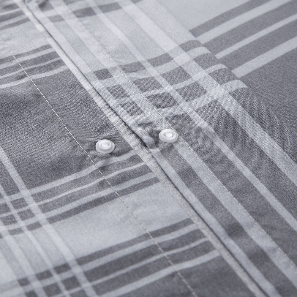 3pcs Luxury Printed Duvet Cover Set – Reversible, Ultra Soft & Breathable Microfiber Bedding, Wrinkle Free, Machine Washable with Button Closure & Includes Pillowcases, Perfect for Bedroom, Guest Room & Dorm