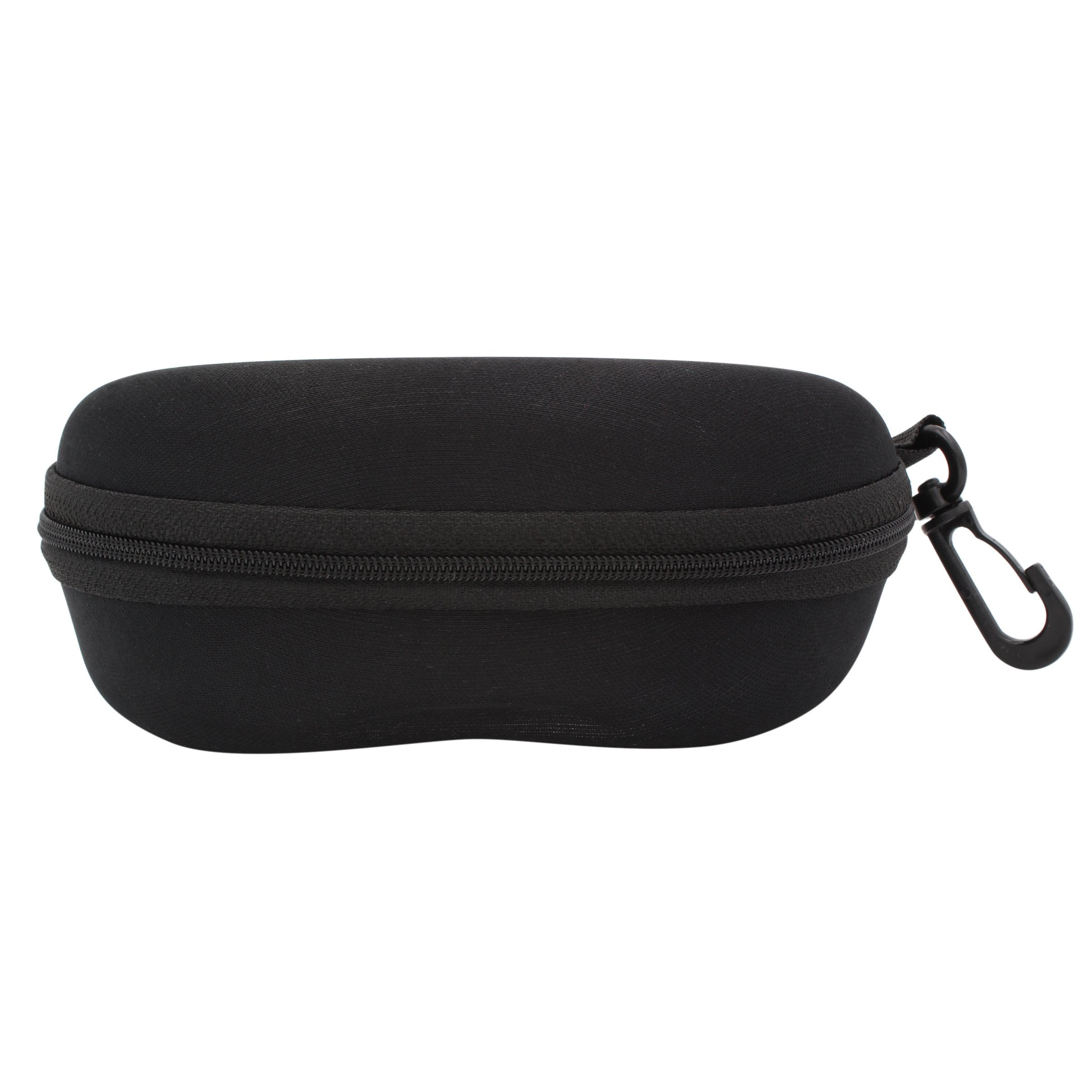 TEMU TBOC Rígida para Gafas de Sol y Vista – Estuche Protector Antigolpes con Interior , Cierre Seguro y Mosquetón, y