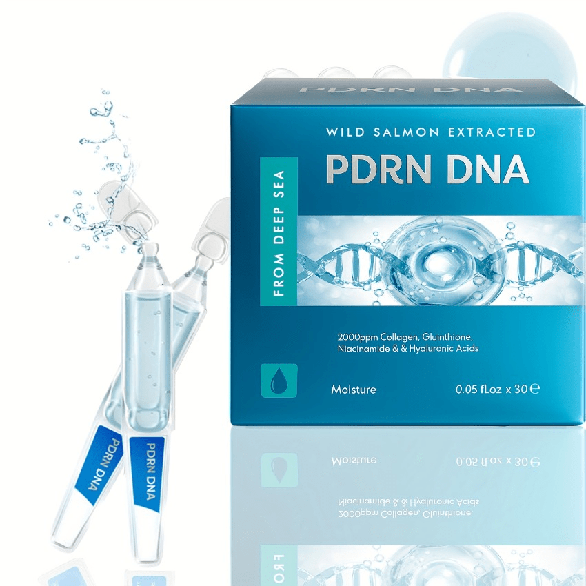 E-shop -DNA Serum Ampullen (5000 ppm) – Luxuriöse mit 2000 ppm Kollagen, Glutathion & Niacinamid. 6-fach Hyaluron- für Straffung & Feuchtigkeit.