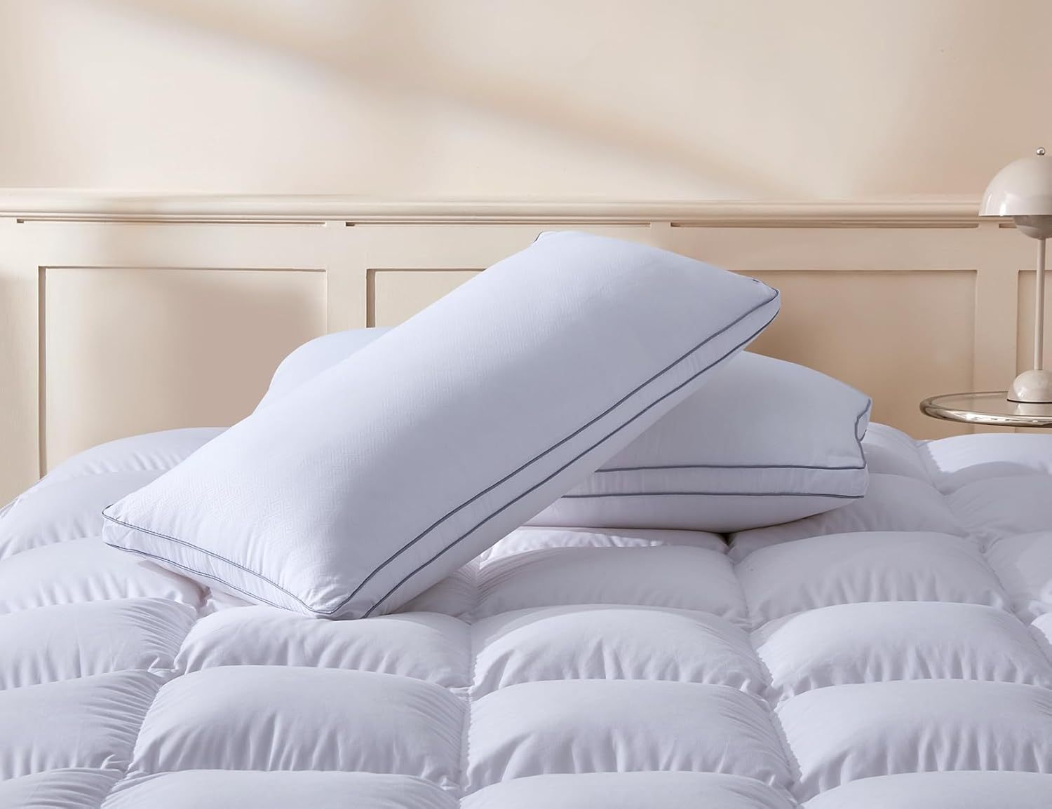 2X-4X High-quality sleep pillows designed to prevent sedimentation during sleep and provide neck support. Soft and comfortable, machine washable, perfect for home, bedroom, and hotel use - the perfect gift for all seasons