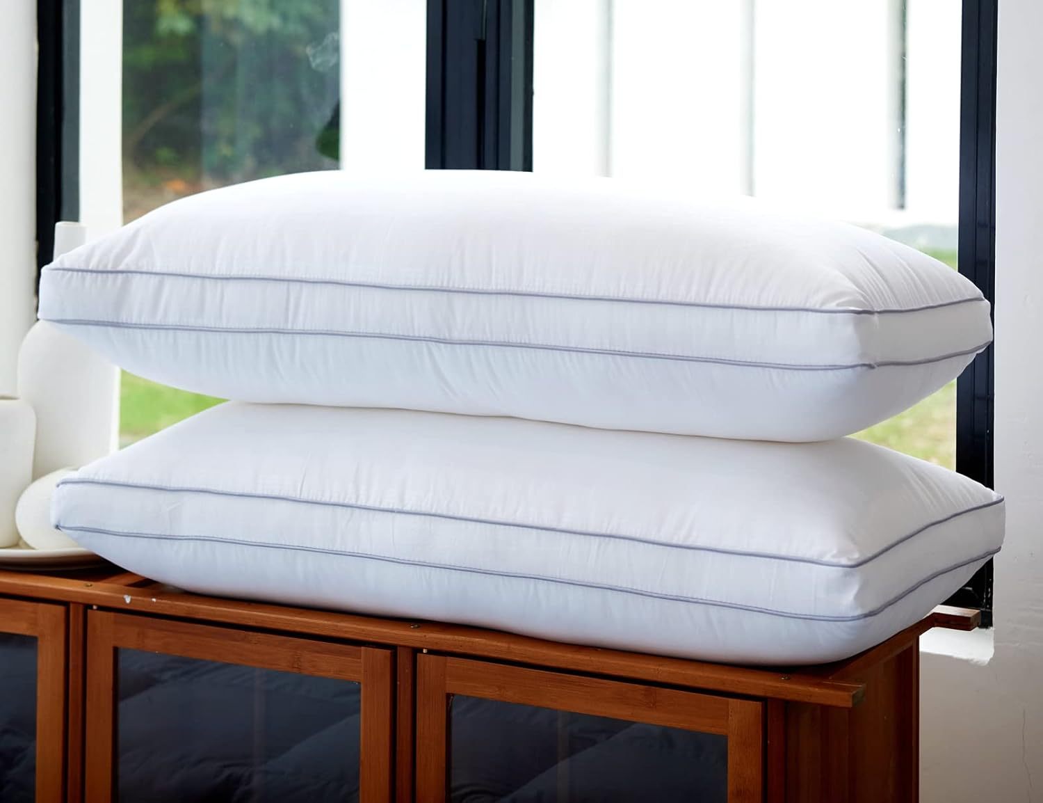 2X-4X High-quality sleep pillows designed to prevent sedimentation during sleep and provide neck support. Soft and comfortable, machine washable, perfect for home, bedroom, and hotel use - the perfect gift for all seasons