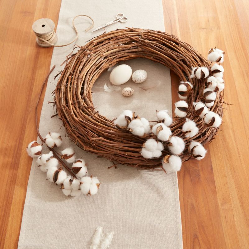 Rattan Wreath, Ø 50 Cm, Wall Wreath, Door Wreath