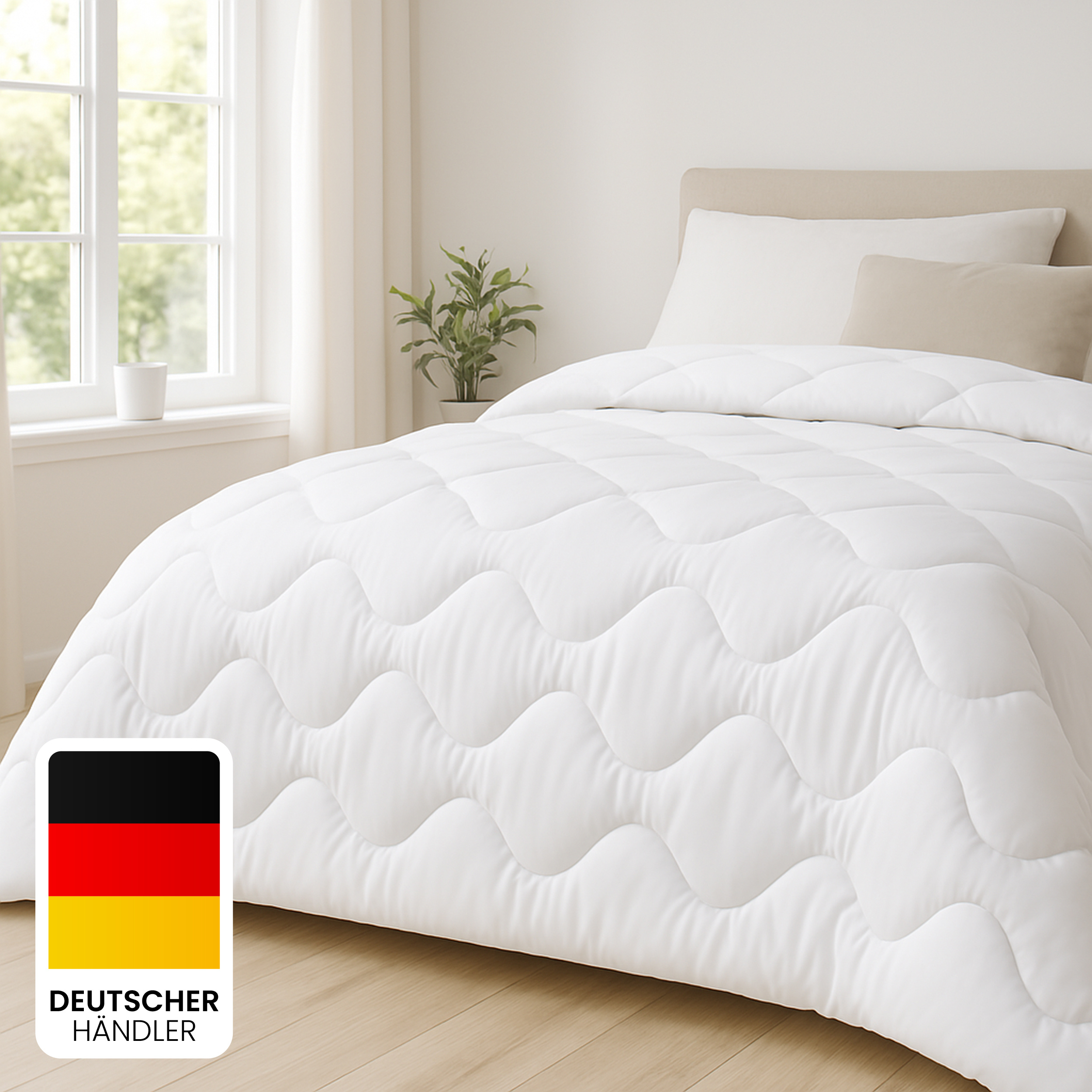TEMU Quilt As A 4-season Sleeping Blanket – Perfect As A Sleeping Blanket For Allergy Sufferers – Cozy Quilted Blanket – & Washable At 60°c, Fluffy
