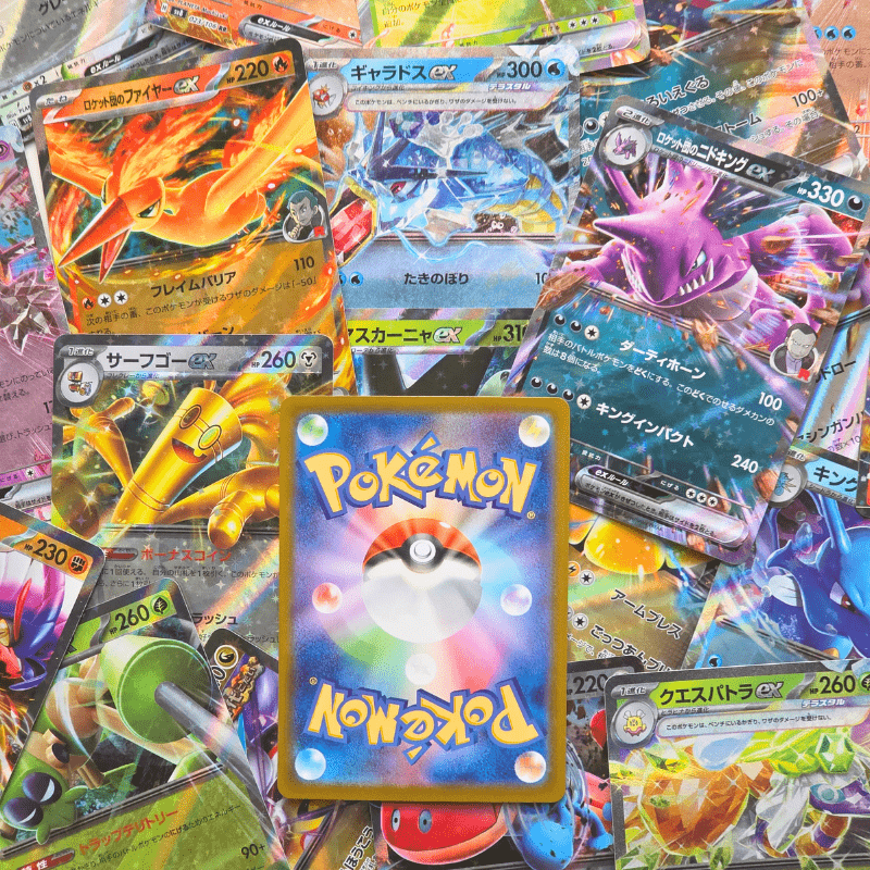 E-shop 10 Pokémon EX Karten - Lot mit 10 offiziellen EX Karten in Japanischer Sprache - Selten RR