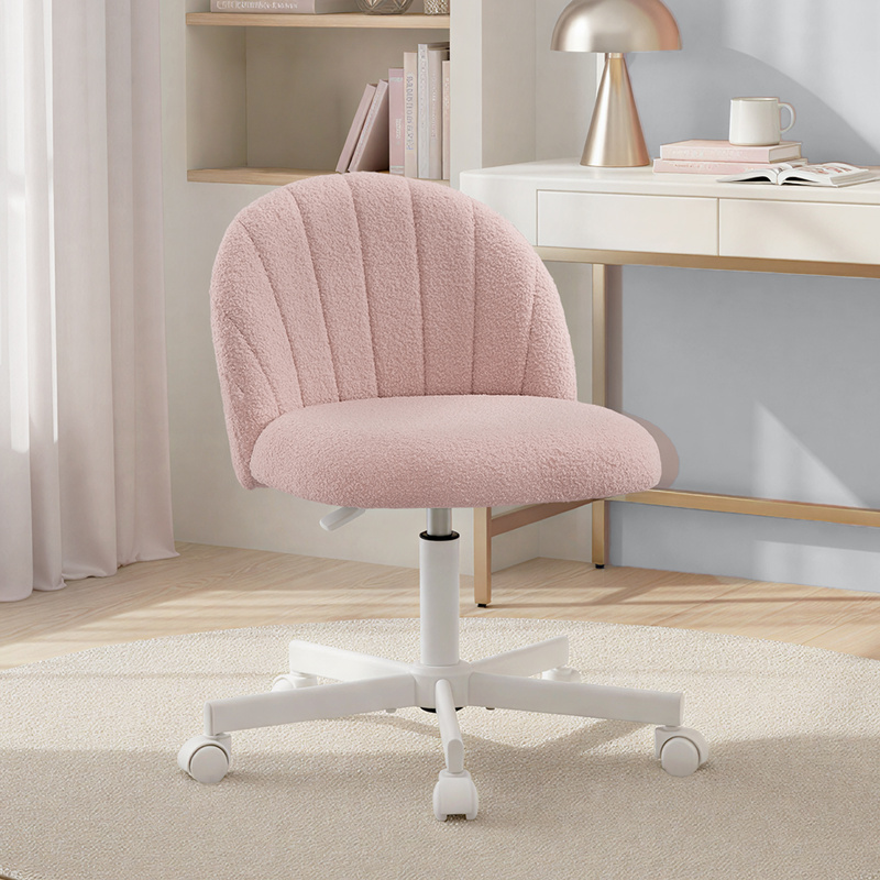 Makeup Chair, Office Chair, Fleece Surface, Height Adjustable