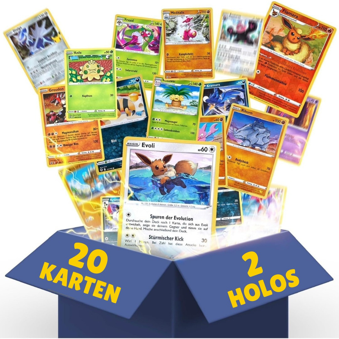 E-shop Pokémon Sammelkarten Pokemon | Deutsch inklusive 2 Holografische Karten
