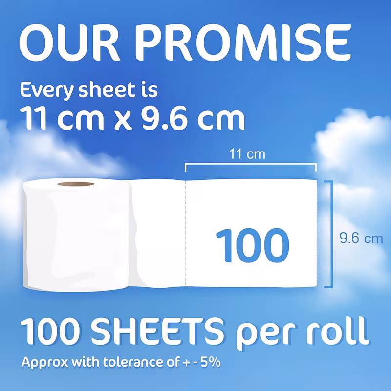 bulk toilet rolls 36 pack 2 ply soft strong white bathroom tissue long lasting for businesses strong toilet paper details 2