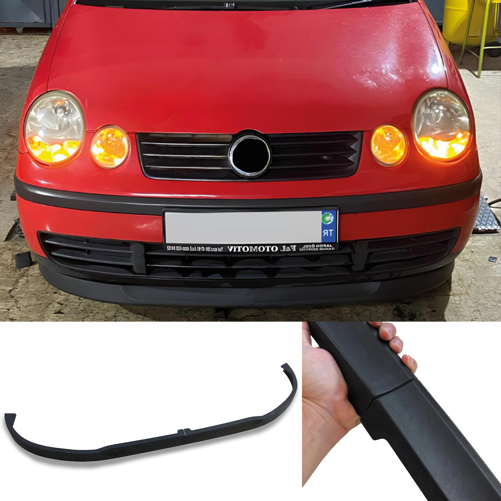 Front Bumper Lip Wrap For Vw 4 2002-2008 All Car Adjustable Universal Car Tuning