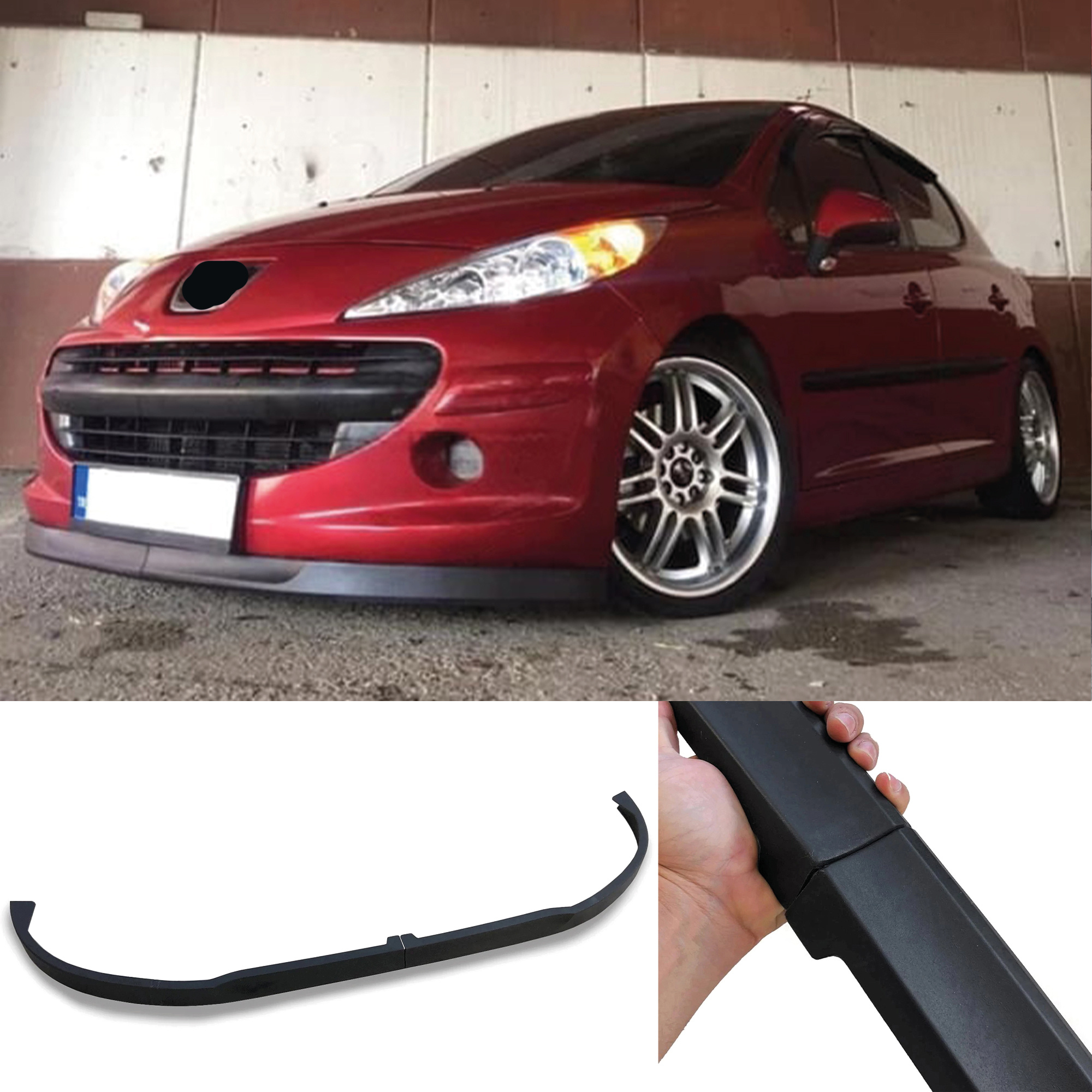 TEMU Faja para parachoques delantero para 2006-2014, universal, ajustable, para todo tipo de coches, para tuning