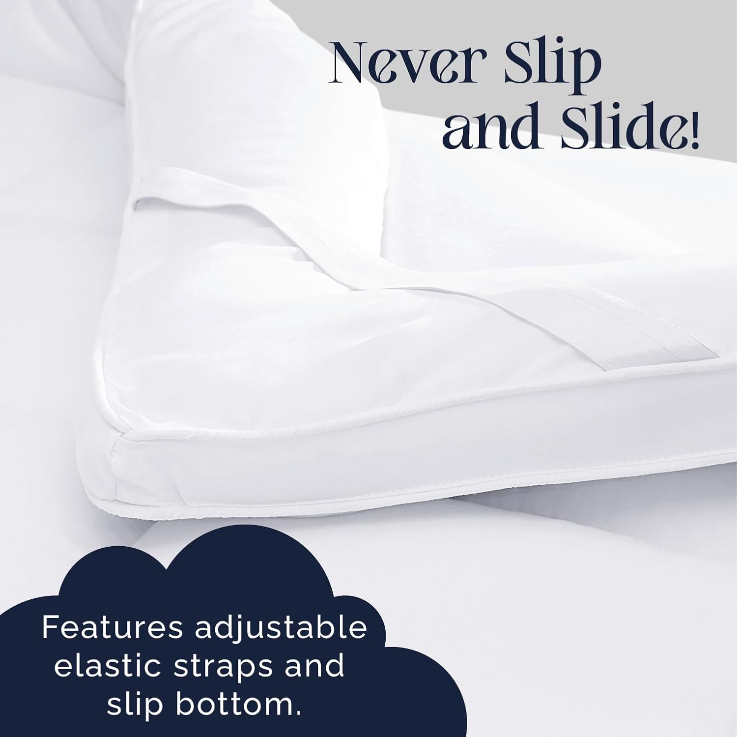 Hotel Quality Mattress Topper Extra Thick, 10 CM / 4 Inch Thick & Extra Soft, Easy Care & Machine Washable, Comes in Small Single, Single, Small Double, Double, King & Super King Sizes. Christmas Gifts