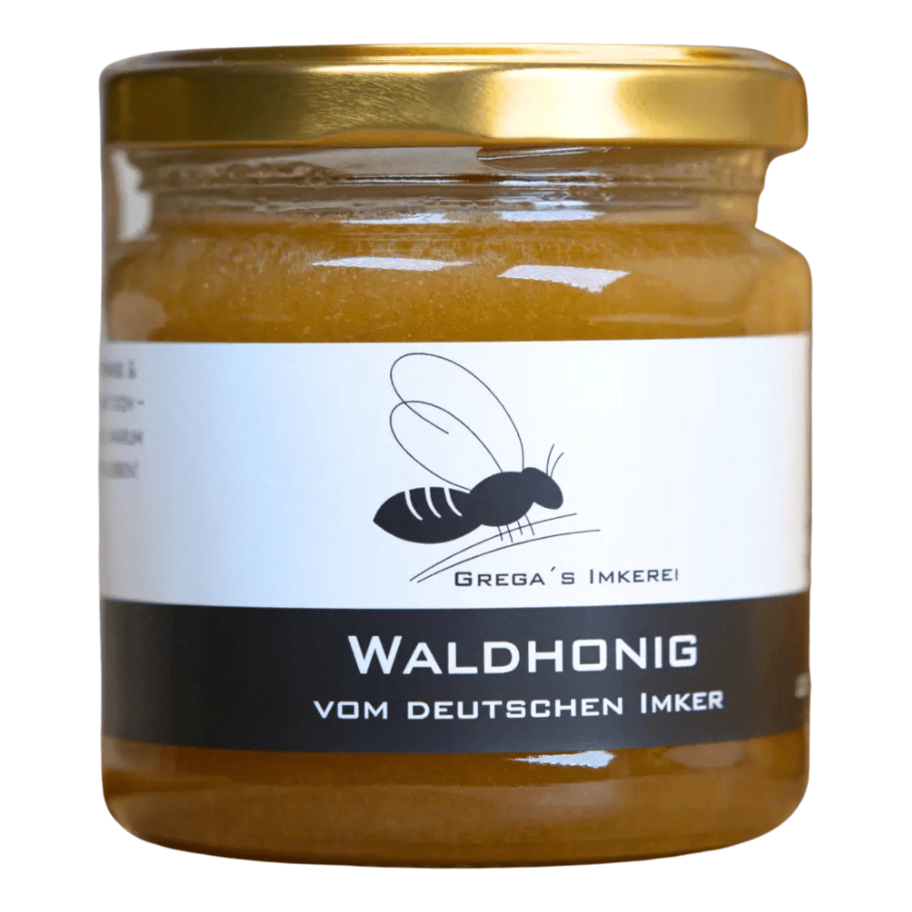 Image of German Forest Honey 250g - Gregas Beekeeping - Honey Directly From The Beekeeper – Spicy, Natural & Genuinely Handmade. Authentic German Forest Honey In A Jar, 250g