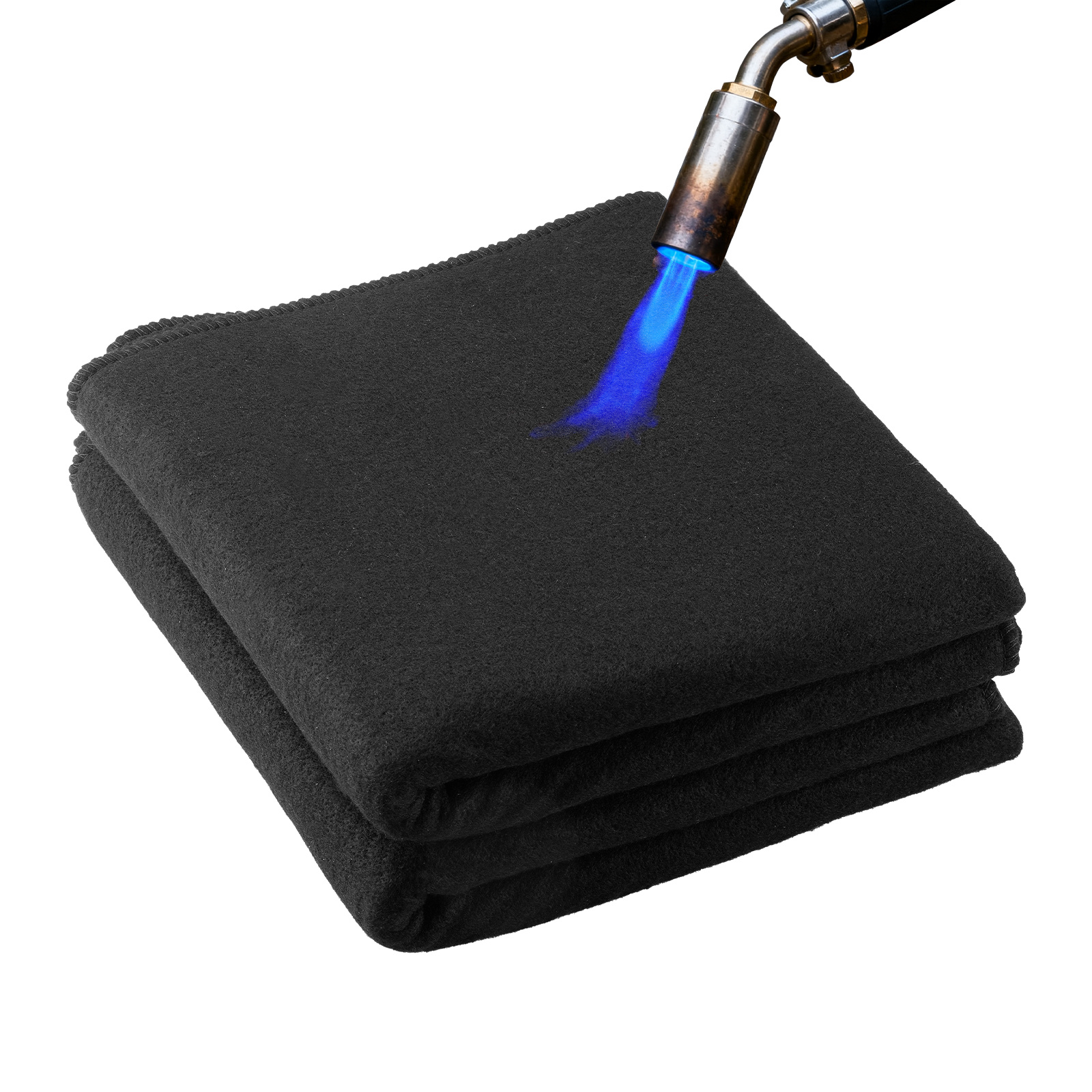 Image of Vevor Carbon Felt Welding Blankets, 2-pack 508mm X 914mm Flame Retardant Welding Blanket, Up To 1800°f Heat Resistant Safety Protection Blanket, 3.5mm Thickened Carbon Fiber Insulation Mat