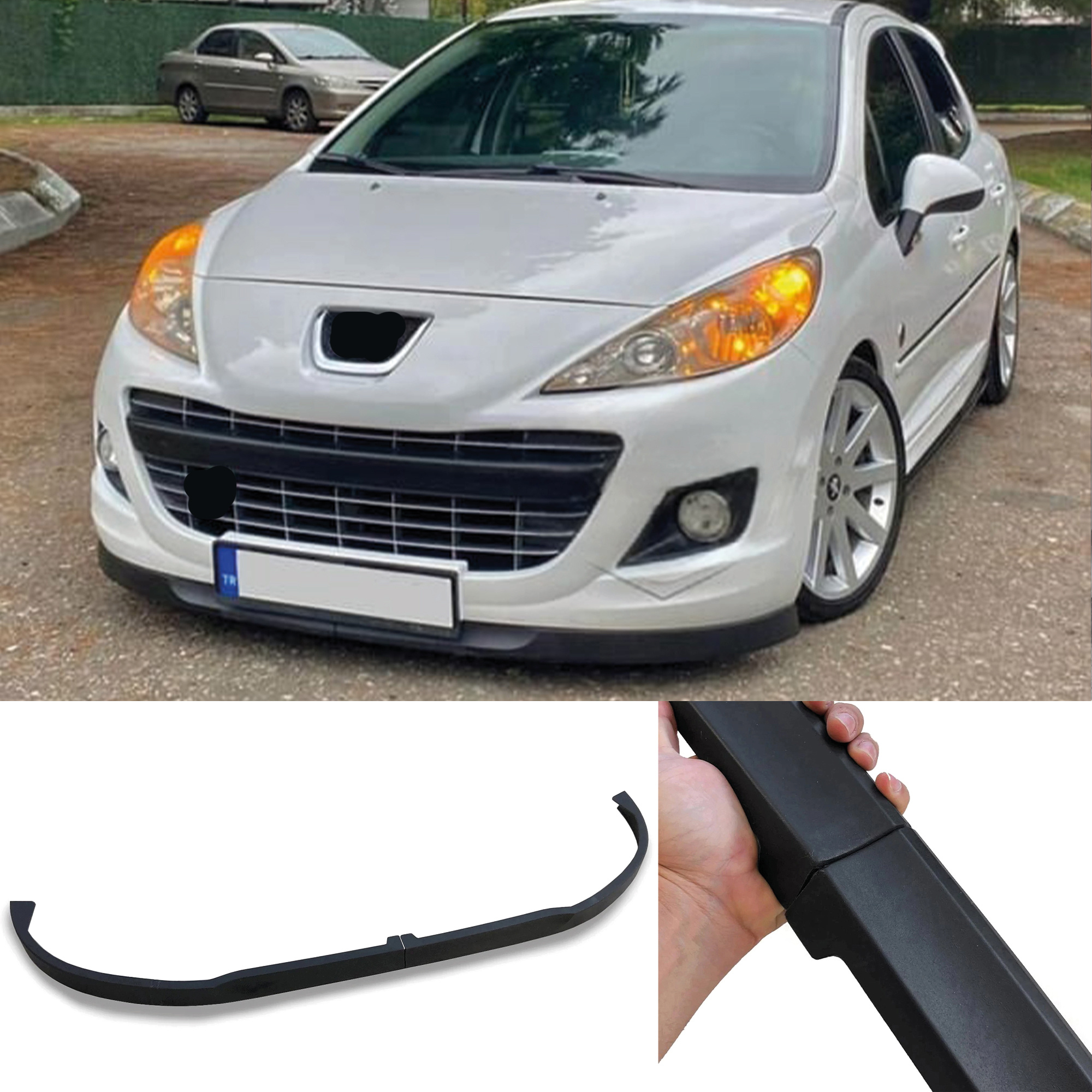TEMU Faja para parachoques delantero para 2006-2014, universal, ajustable, para todo tipo de coches, para tuning