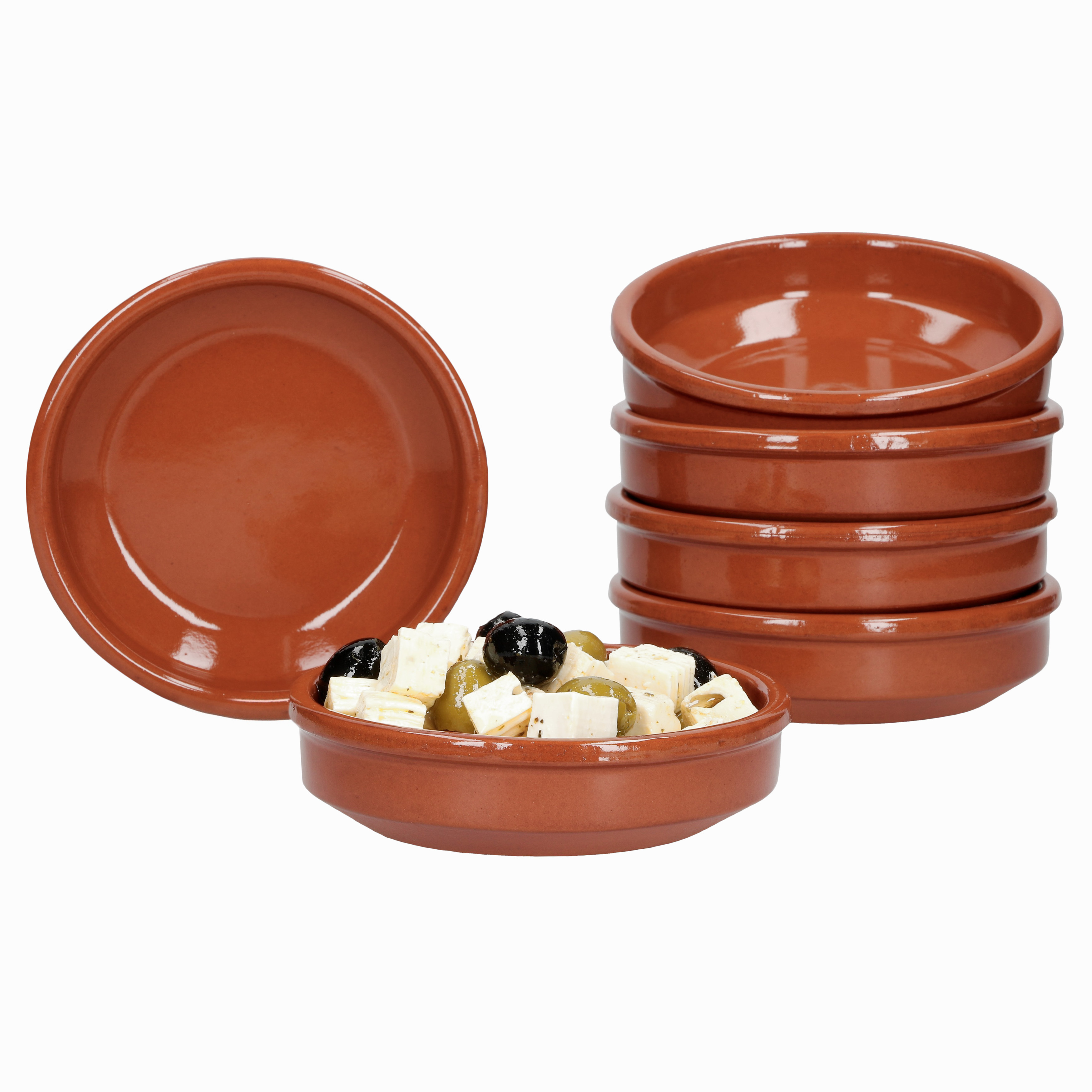 E-shop 6er Set Cazuela Ton-Schale Bruno Ø 12cm Größe S Mittelalter Wikinger