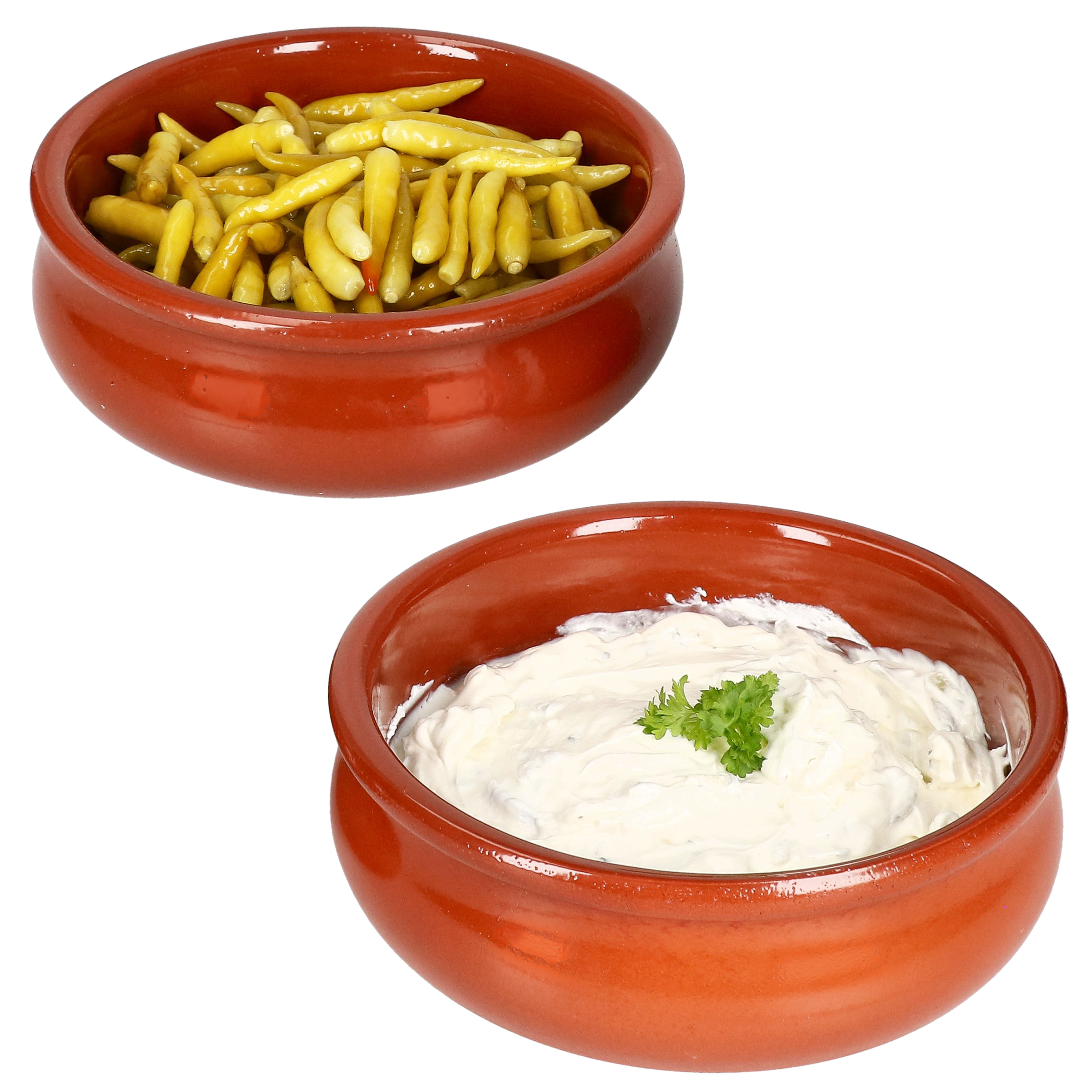 2x Berlin Belly Bowl Ø18.5cm Ceramic Mediterranean Tapas Antipasti