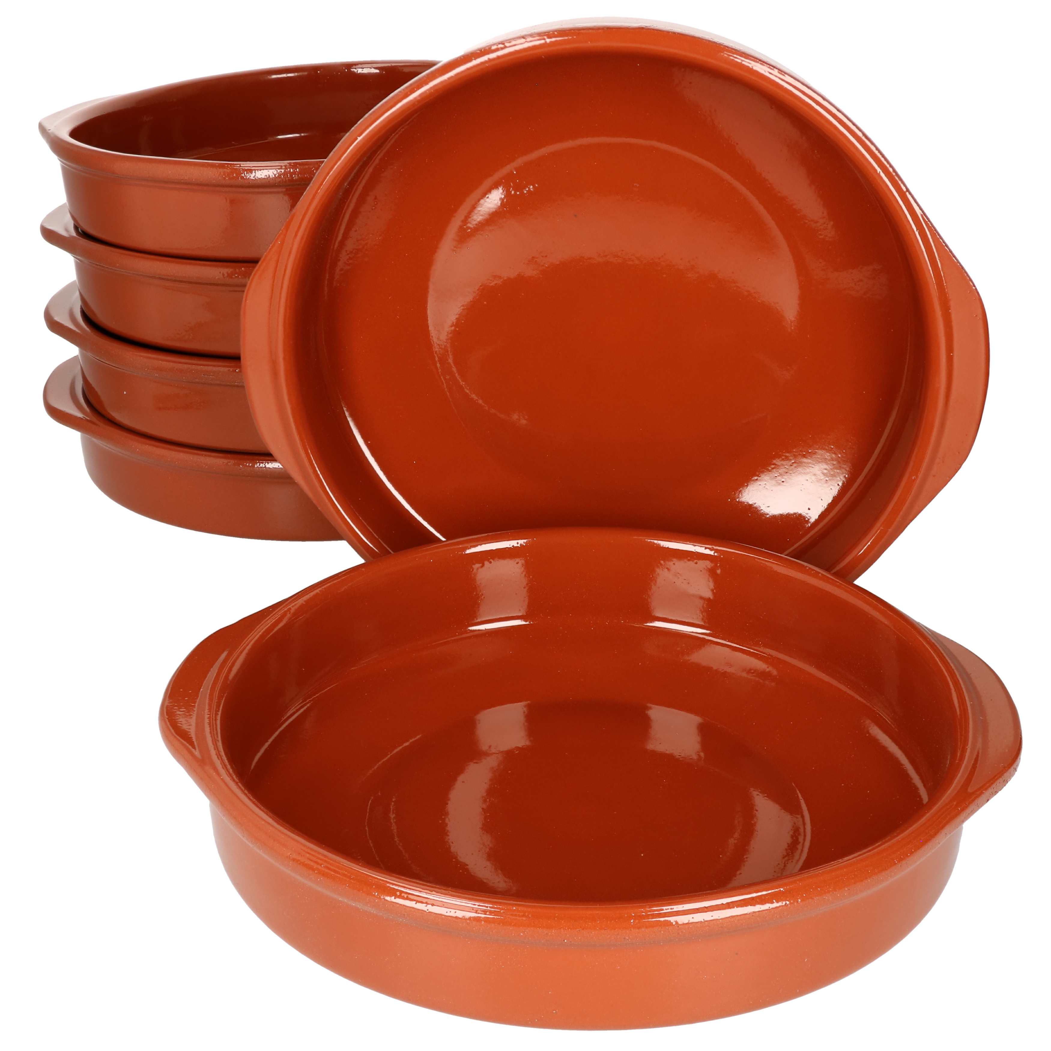 6pcs Set Cazuela With Handles Ton-bowl Ø 25.5cm Size Xxl Medieval Viking