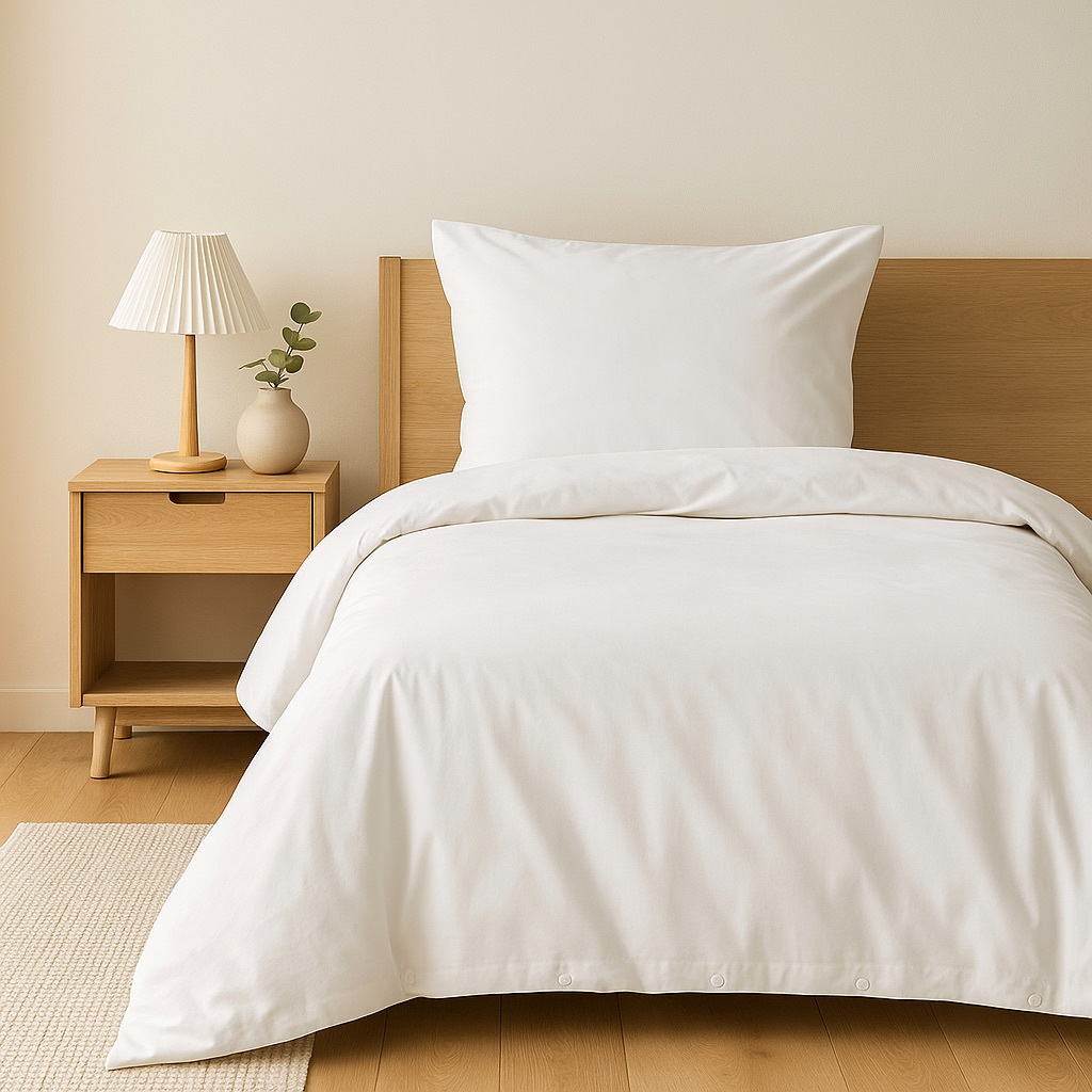 TEMU Copripiumino 100% - , Traspirante e Confortevole per un Sonno di Qualit� - Chiusura a Pressione - Misure Multiple - NOA