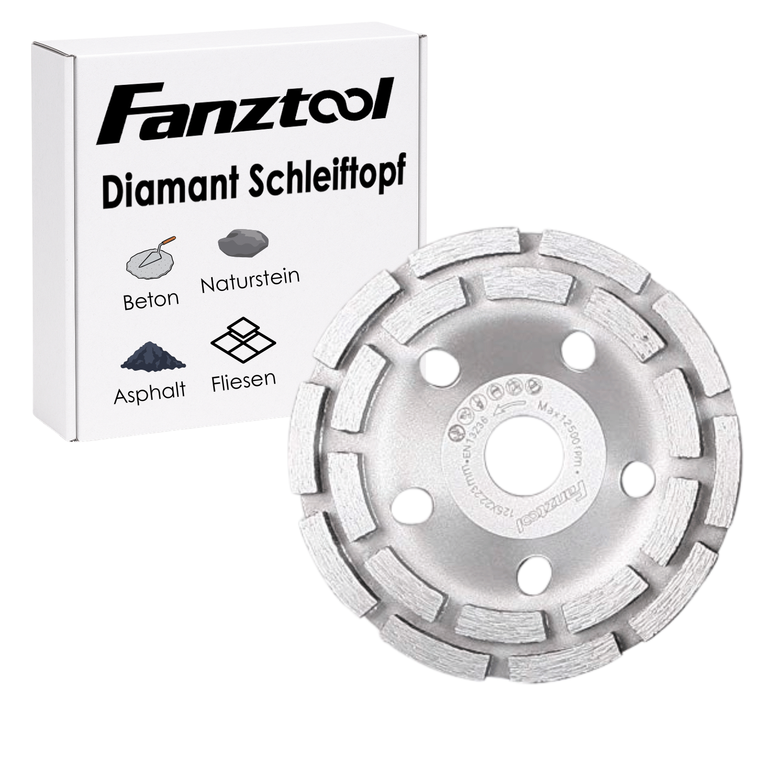 E-shop Diamantschleiftopf Diamantschleiftopf 125 mm